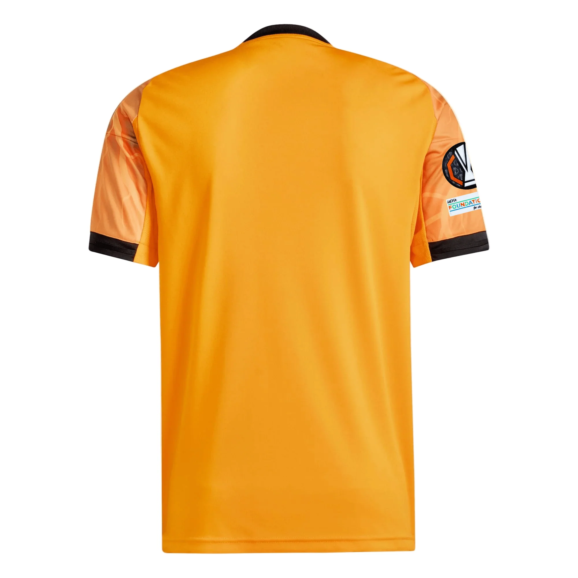 adidas Roma Away Jersey w/ Europa League Patches 25/26 (Orange/Black) - Image 2