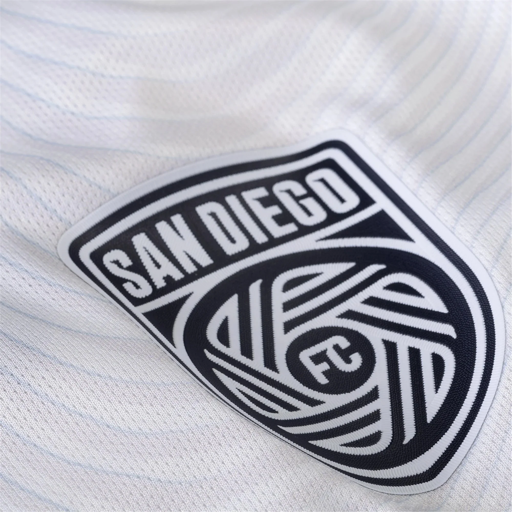 adidas San Diego FC Authentic Away Jersey 25/26 w/ MLS & Apple Patch (White) - Image 4