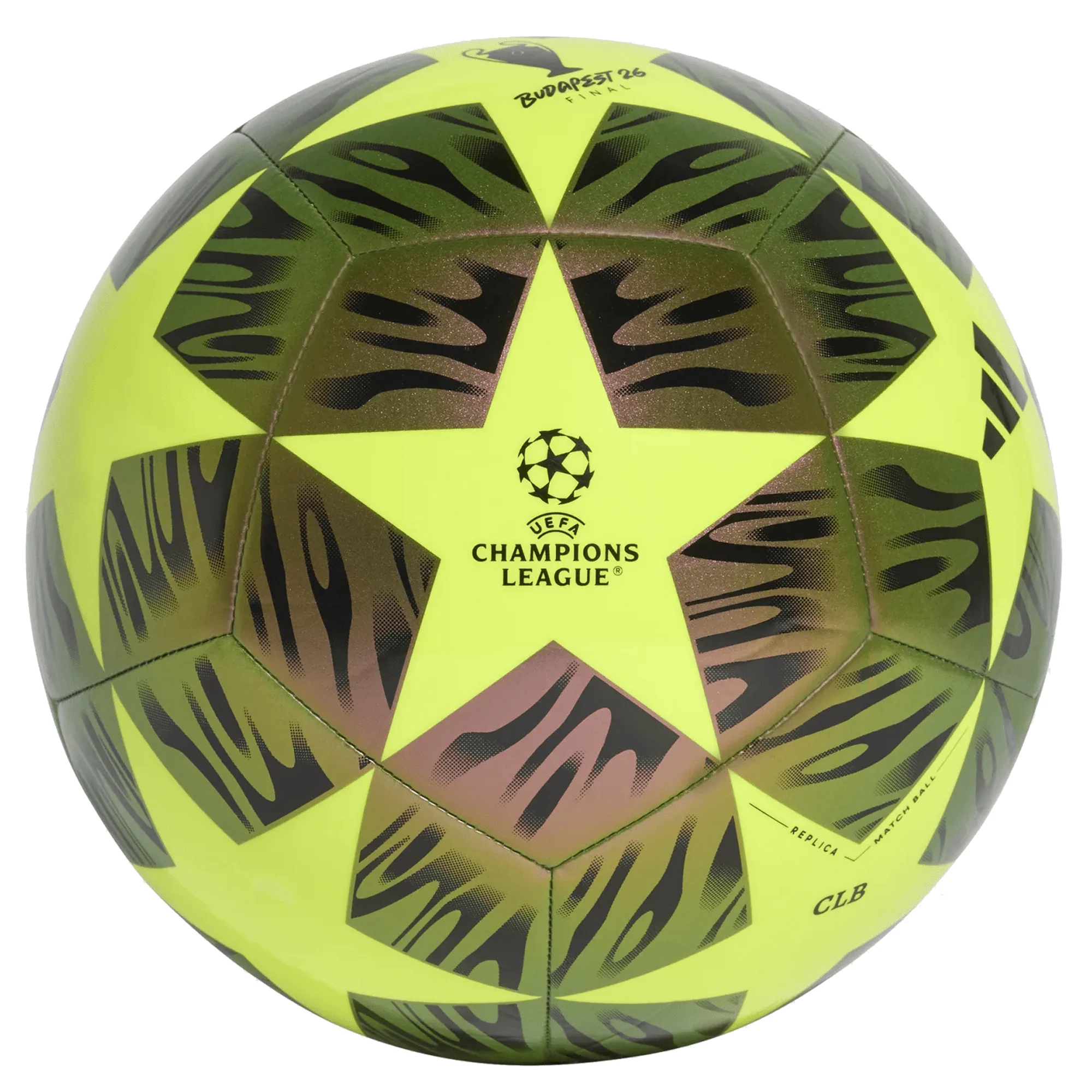 adidas UCL Club Final Ball 25/26 (Black/Solar Yellow) - Image 2