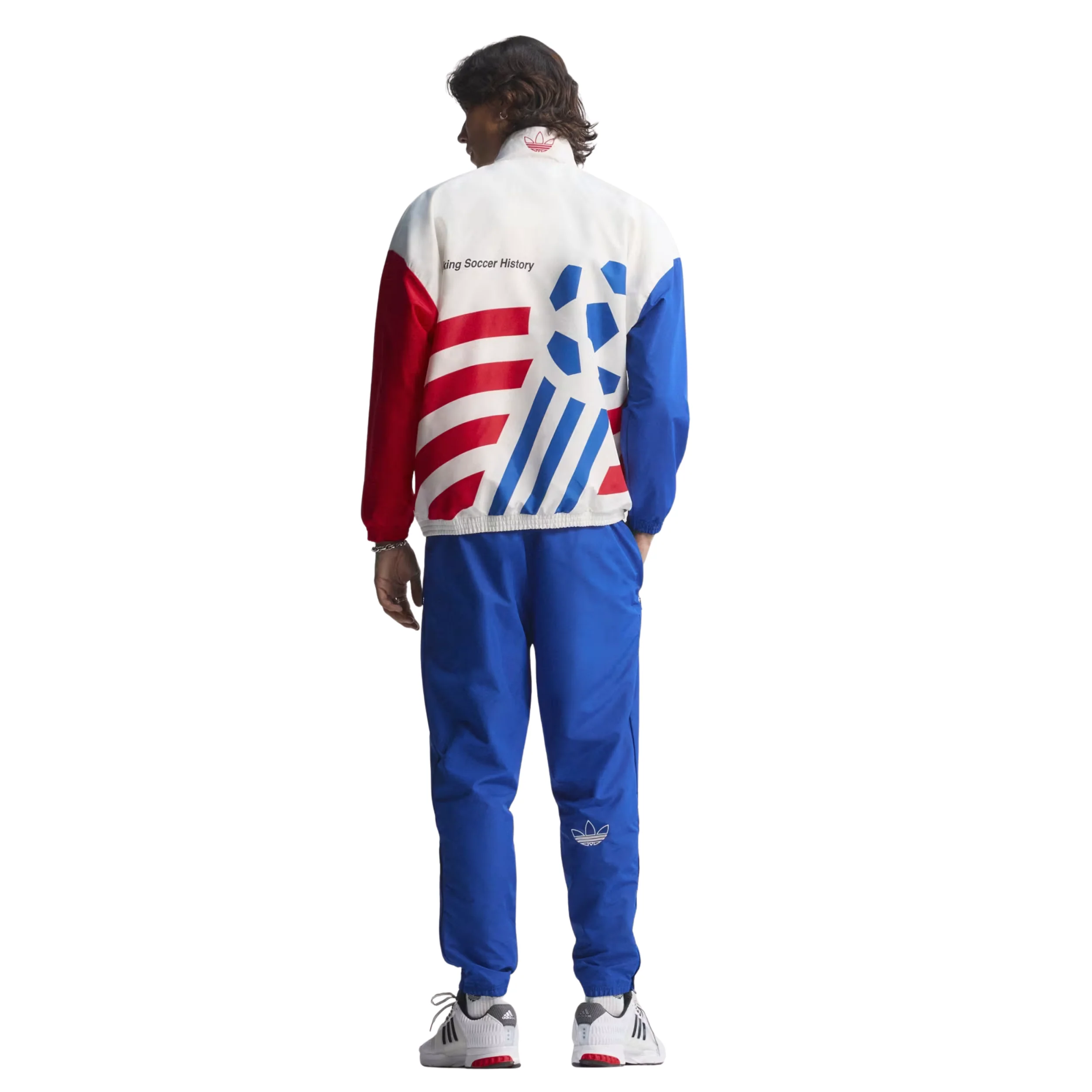 adidas USA 94 Graphic Woven Track Top Jacket (White) - Image 3