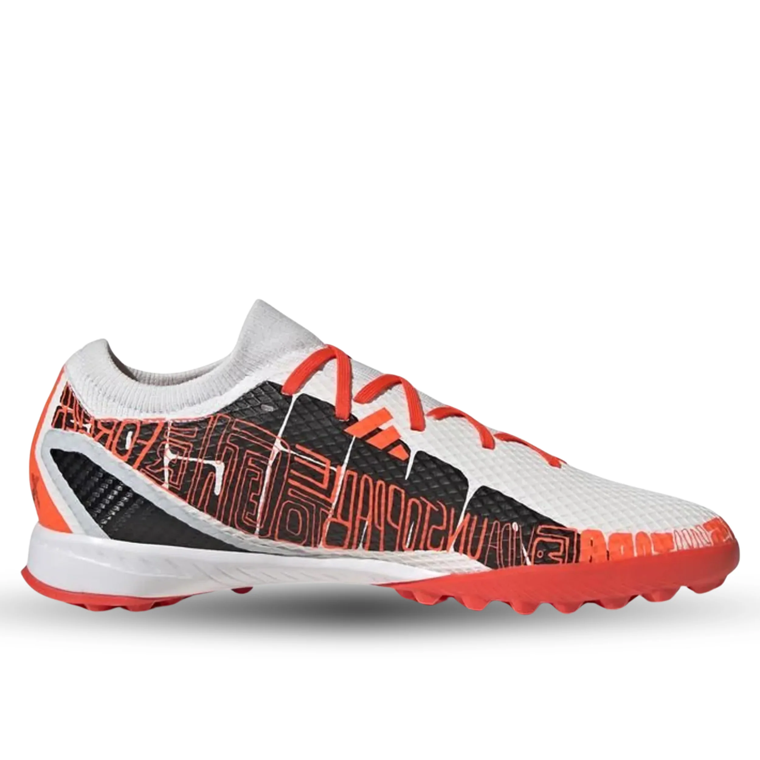 adidas X Speedportal Messi.3 Turf Soccer Shoes (White/Solar Red) - Image 5