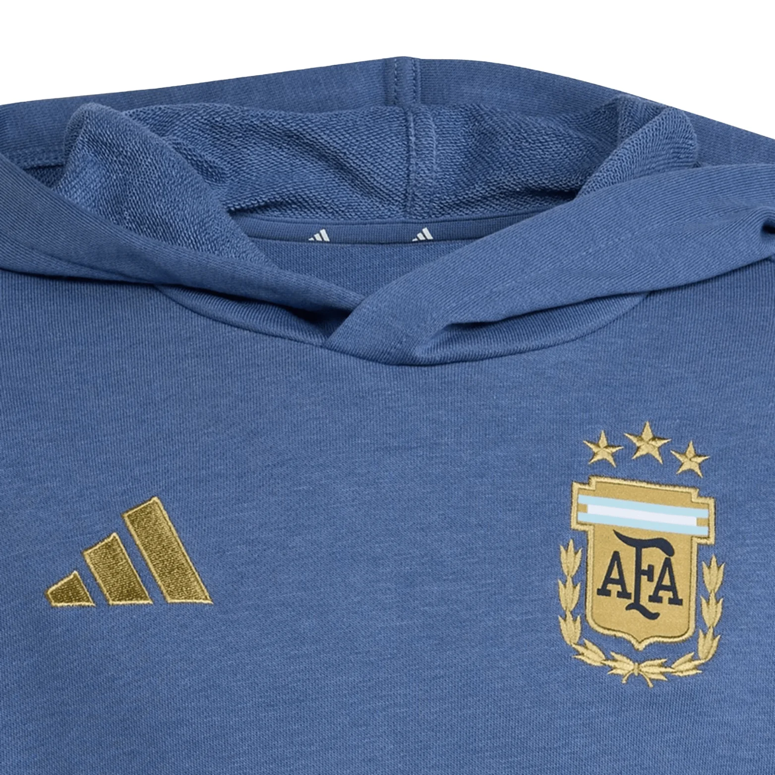 adidas Youth Argentina 2026 DNA Fleece Hoodie (Crew Blue) - Image 5