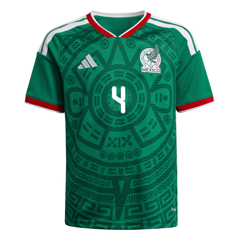 adidas Youth E. Alvarez Mexico 2026 Home World Cup Jersey (Bold Green) - Image 2