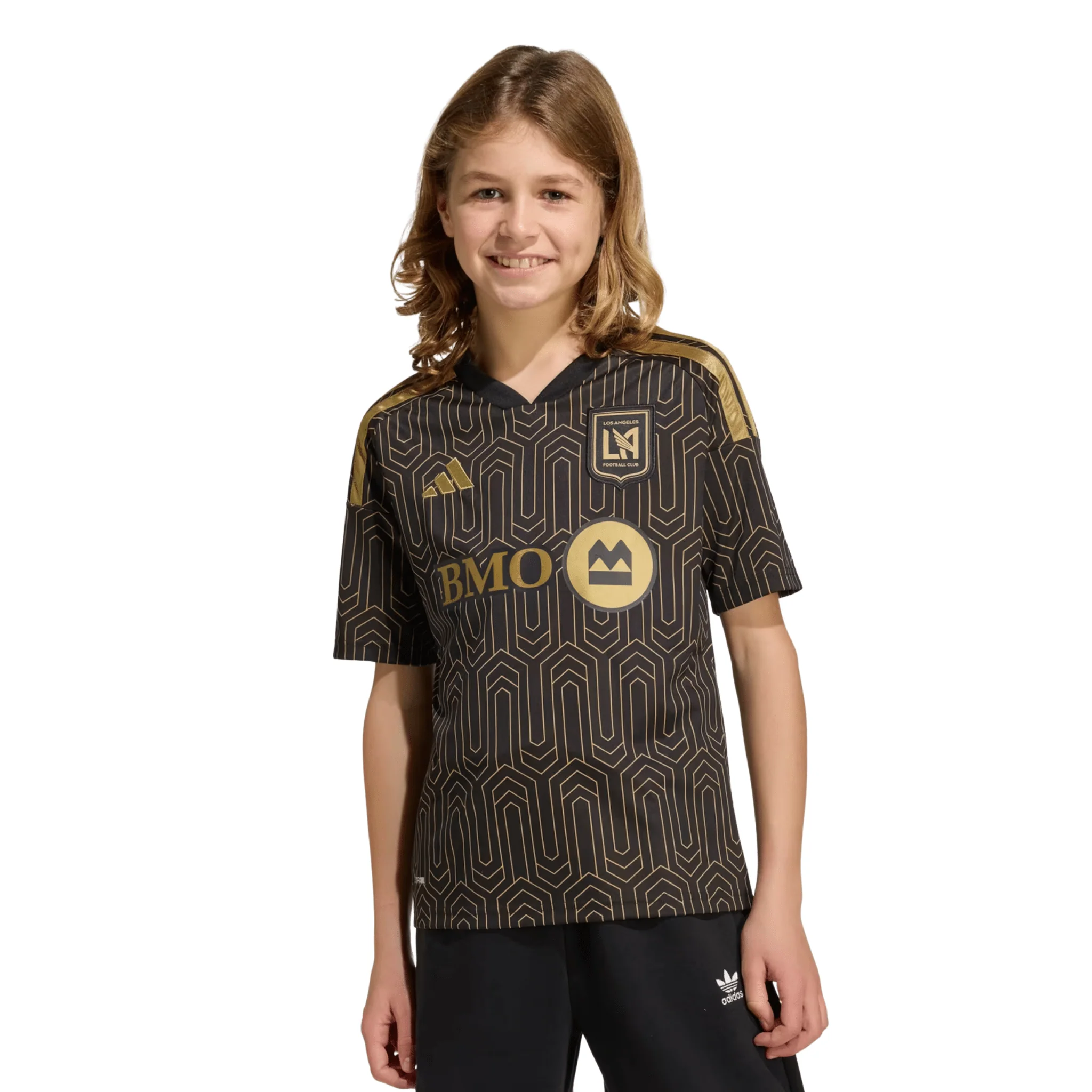 adidas Youth LAFC 26/27 Home Stadium Jersey (Black/Gold) - Image 3