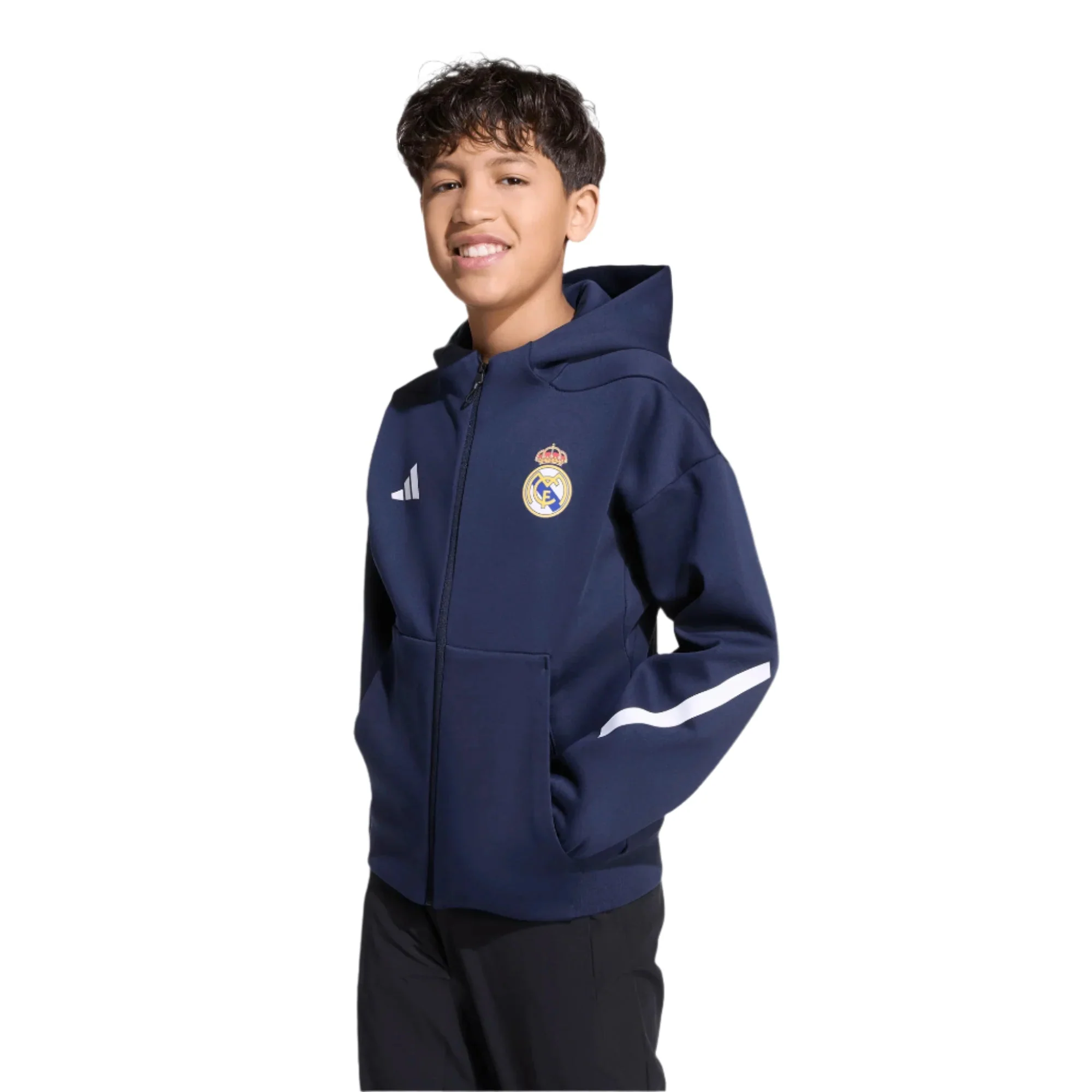 adidas Youth Real Madrid 25/26 Anthem Jacket (Legend Ink) - Image 2