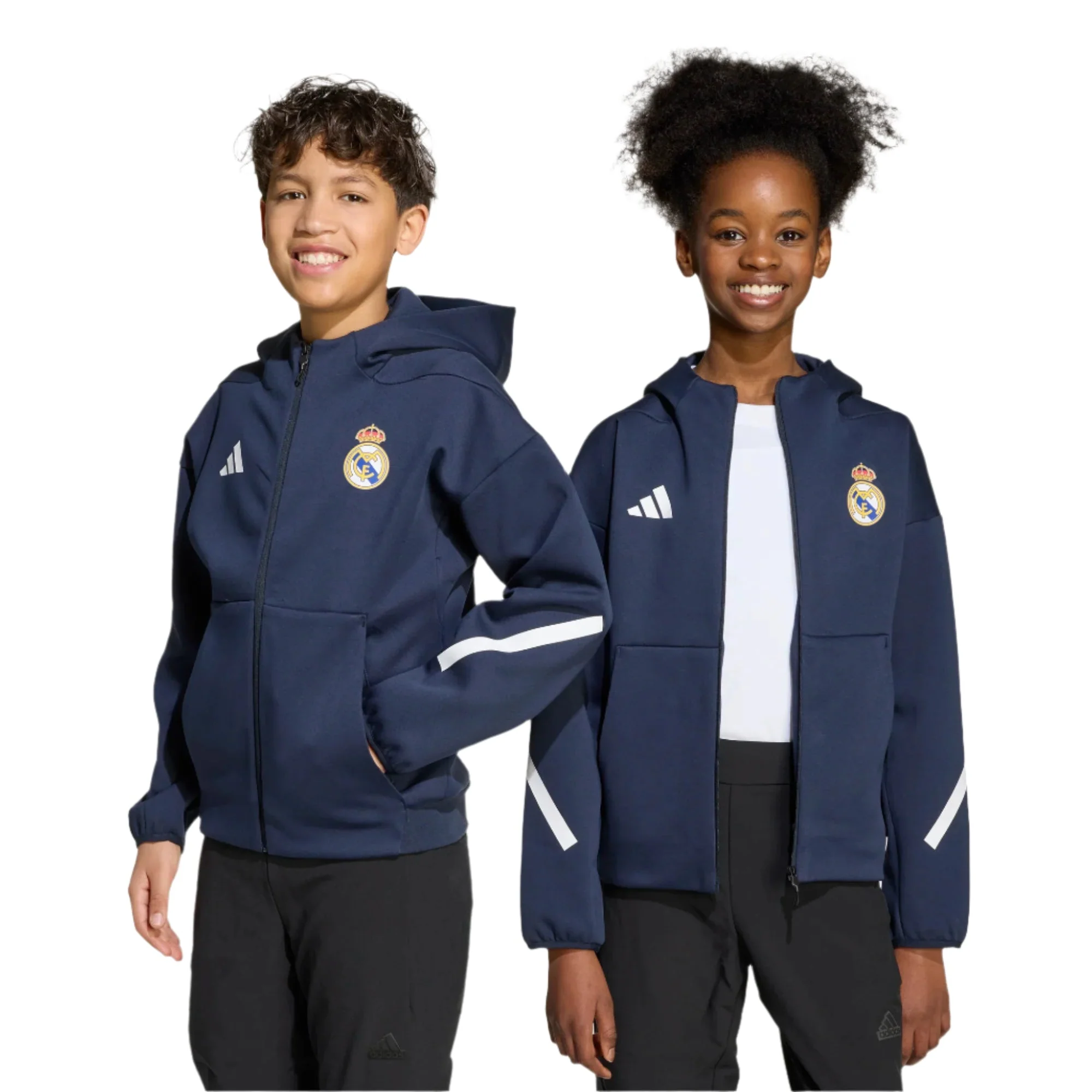 adidas Youth Real Madrid 25/26 Anthem Jacket (Legend Ink) - Image 5