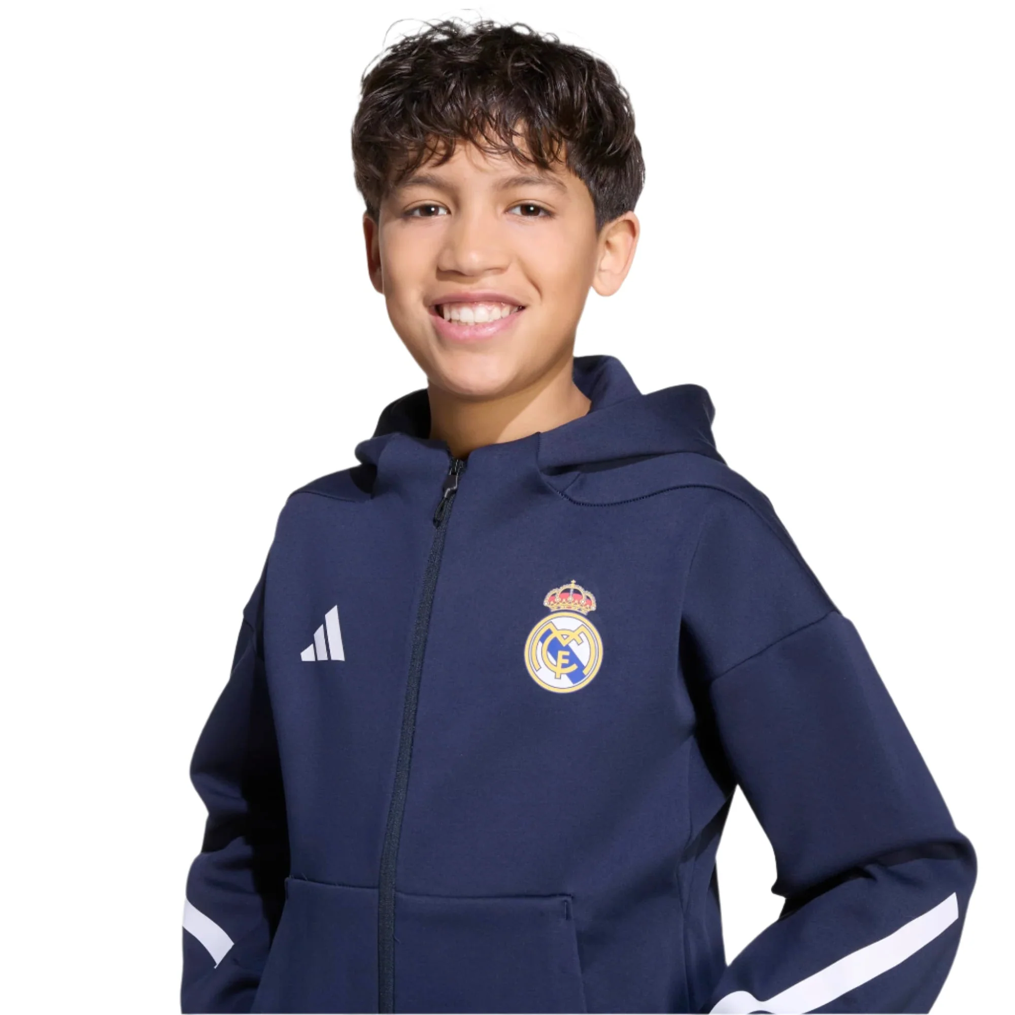 adidas Youth Real Madrid 25/26 Anthem Jacket (Legend Ink) - Image 7