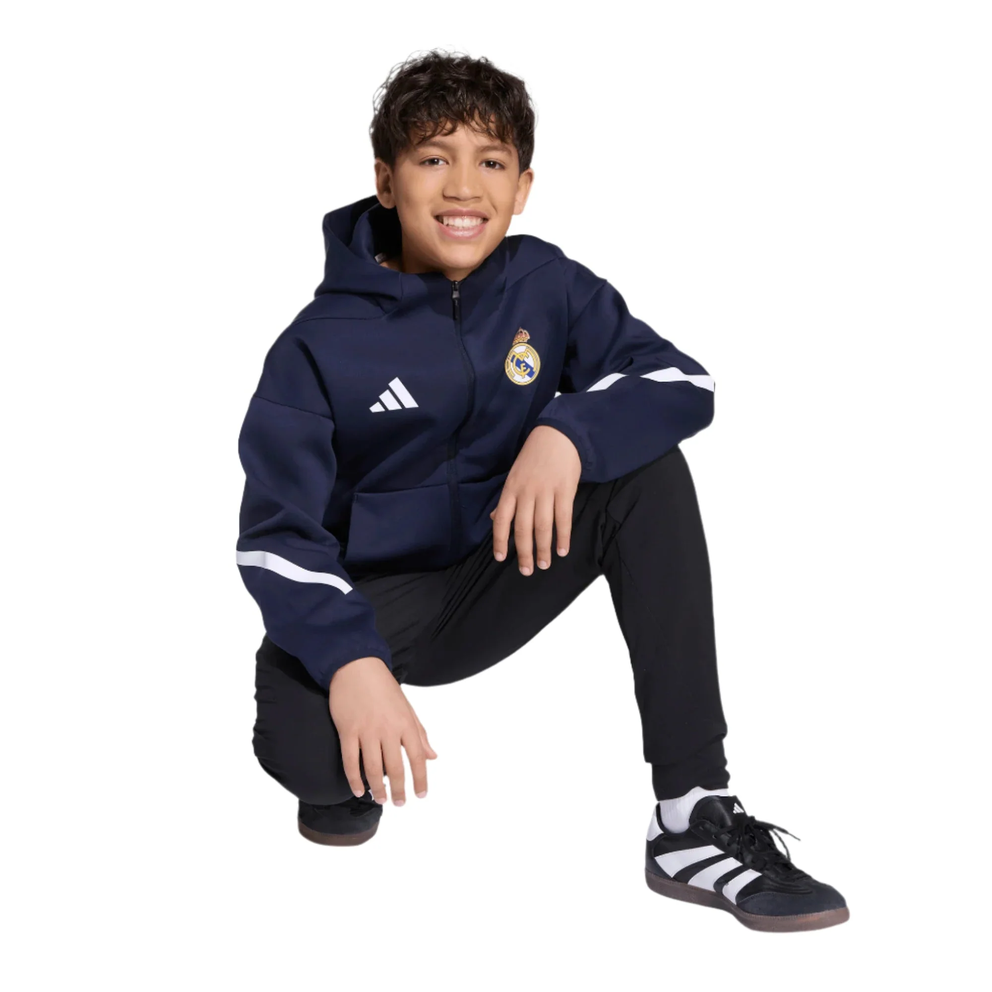 adidas Youth Real Madrid 25/26 Anthem Jacket (Legend Ink) - Image 8
