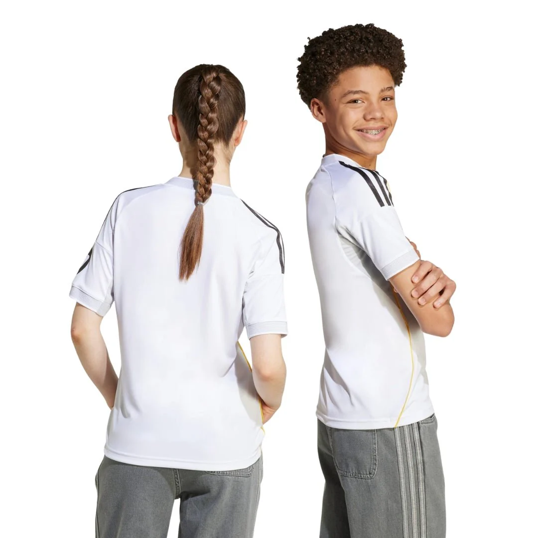 adidas Youth Real Madrid Home Jersey 25/26 (White) - Image 4
