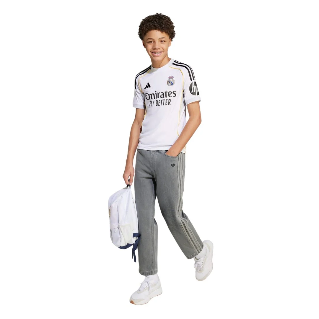adidas Youth Real Madrid Home Jersey 25/26 (White) - Image 5