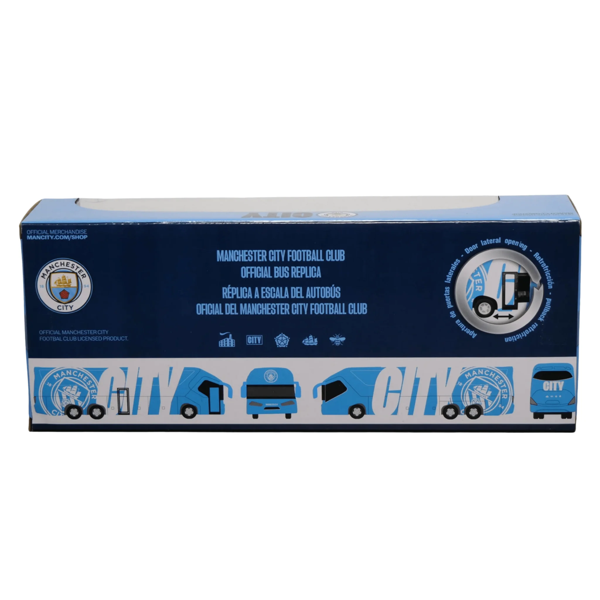 Banbo Toys Manchester City (2) Team Bus (Sky Blue) - Image 5