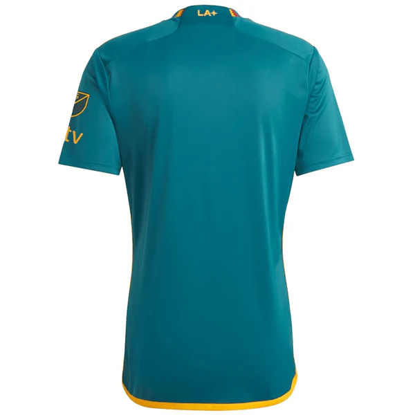 adidas LA Galaxy Away Stadium Jersey w/ MLS + Apple TV + Childhood Cancer Awareness Patch 23/24 (Green/Yellow) - Image 2