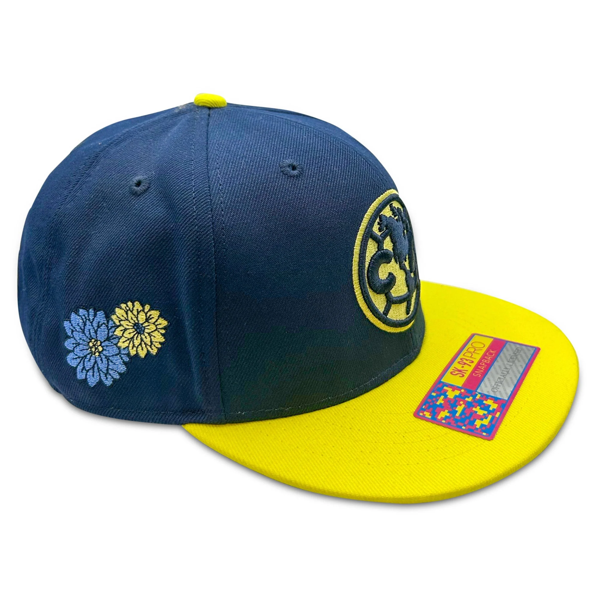 Fan Ink Club America Dia De Los Muertos Hat (Navy/Yellow) - Image 2