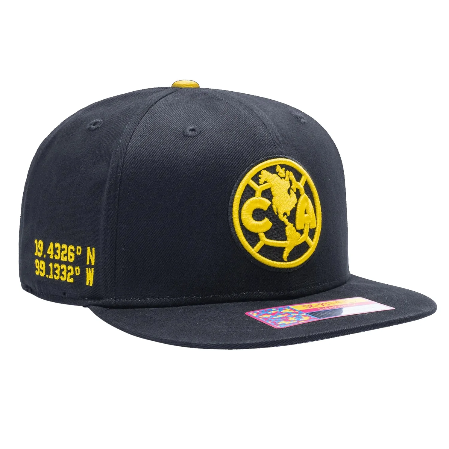 Fan Ink Club America Locale Snapback Hat (Black) - Image 3