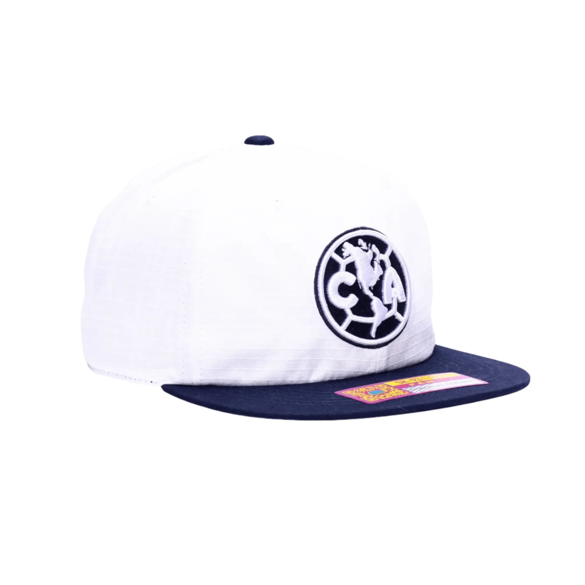 Fan Ink Club America Swingman Snapback Hat (White/Navy) - Image 3