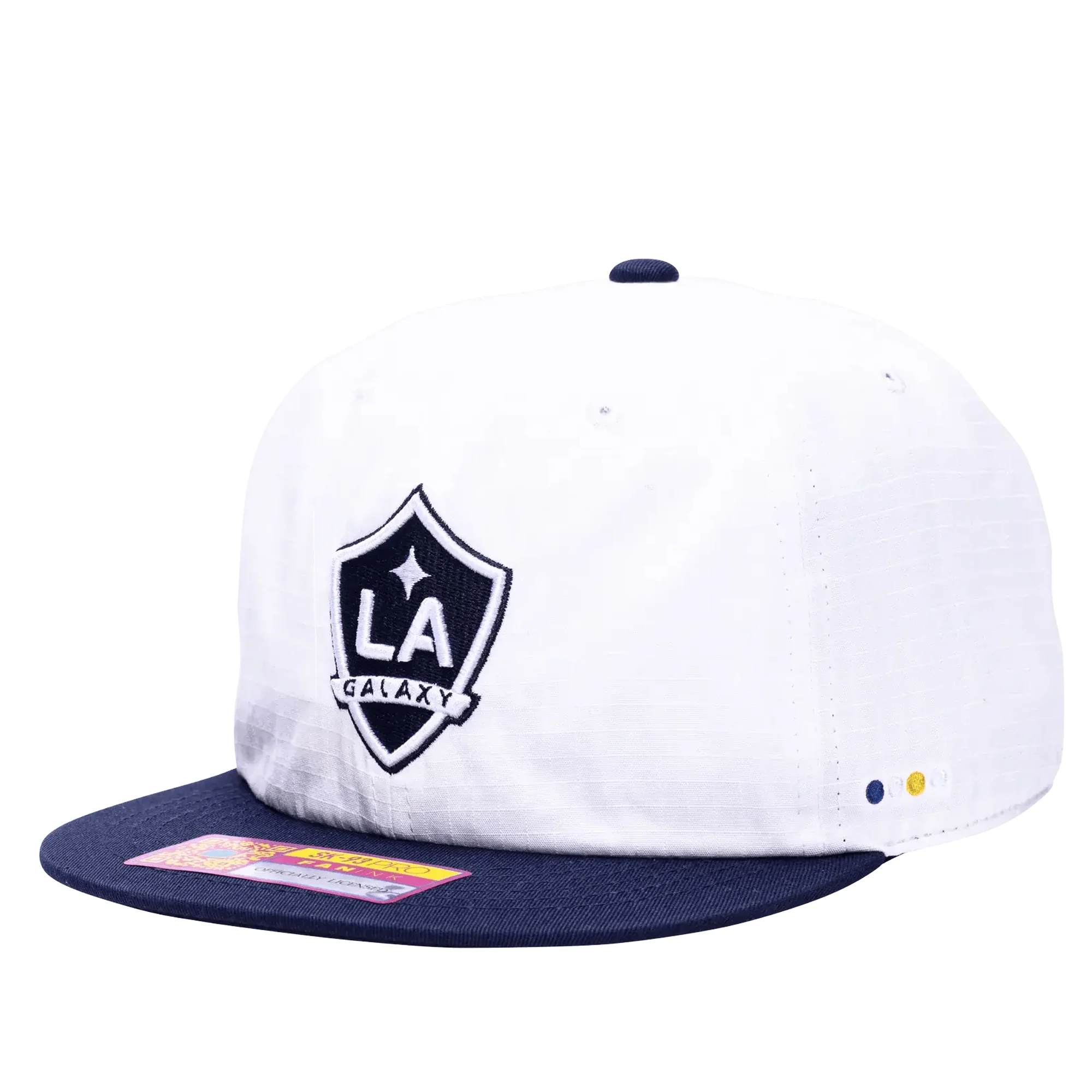 Fan Ink LA Galaxy Swingman Wax Snapback Hat (White/Navy) - Image 2