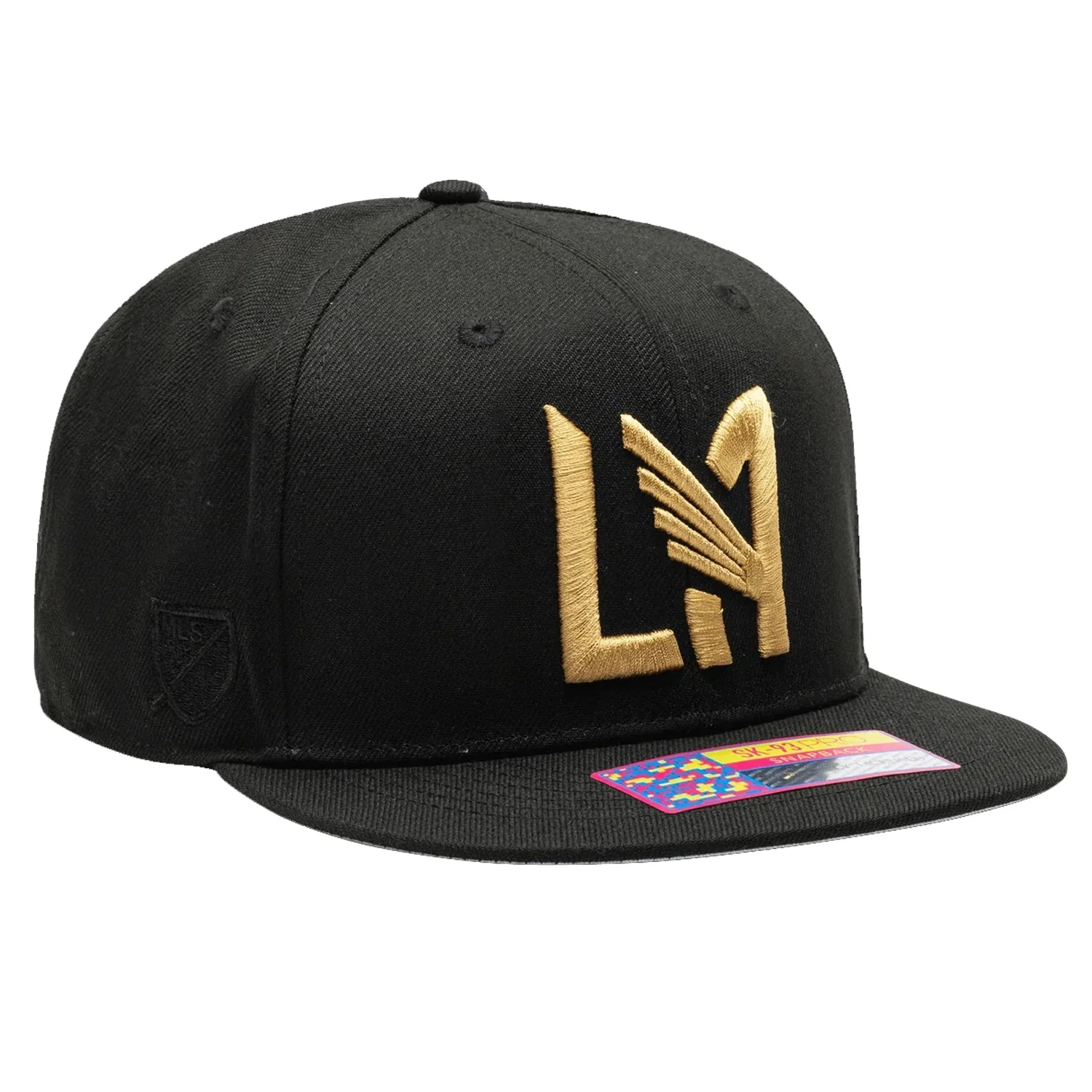 Fan Ink LAFC Los Angeles FC Dawn Snapback Hat (Black/Gold) - Image 3
