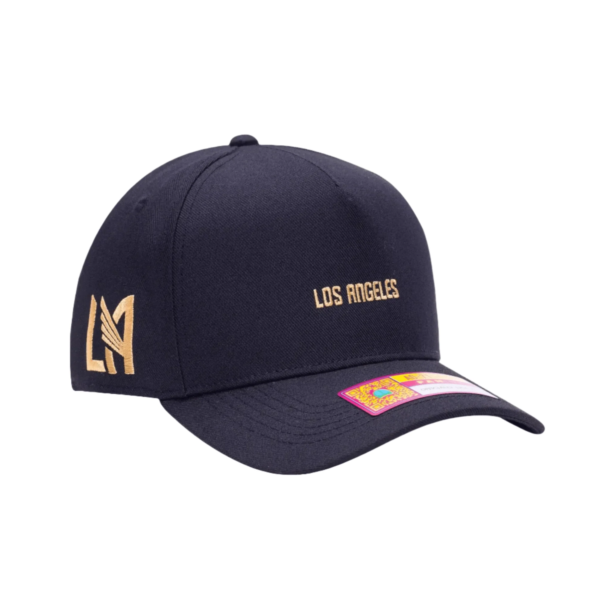 Fan Ink LAFC Lettering Snapback Adjustable Hat (Black/Gold) - Image 3