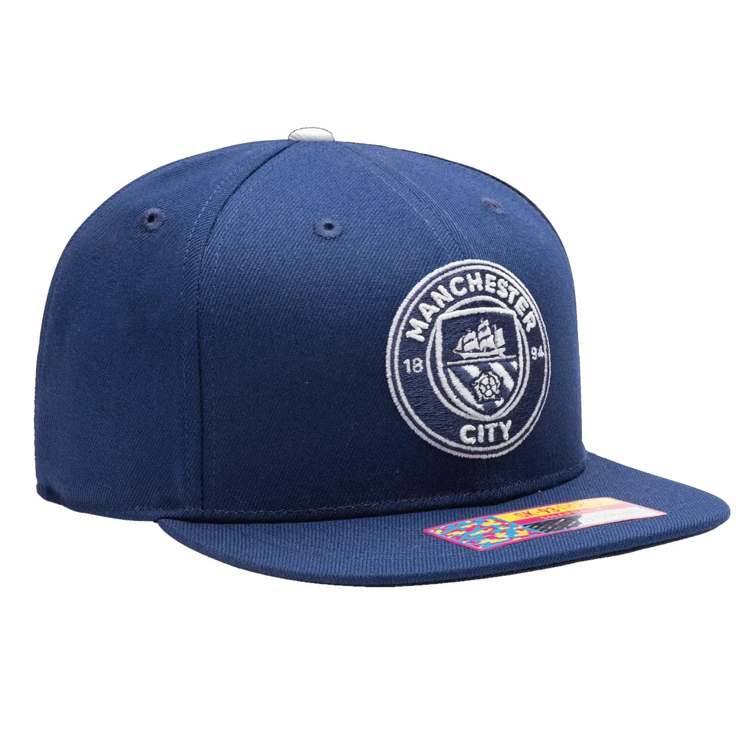Fan Ink Manchester City America's Game Glow Edition Snapback Hat (Dark Royal) - Image 2