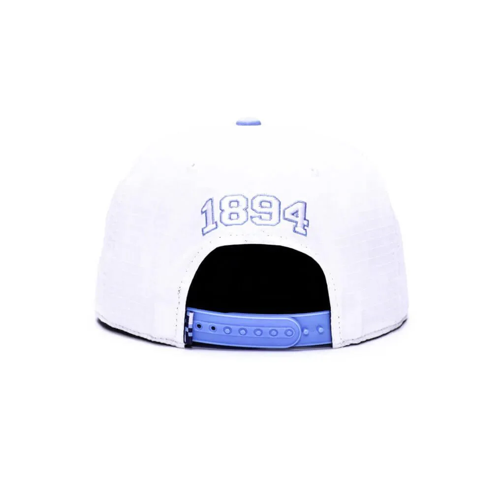 Fan Ink Manchester City Swingman Wax Snapback Hat (White/Light Blue) - Image 4