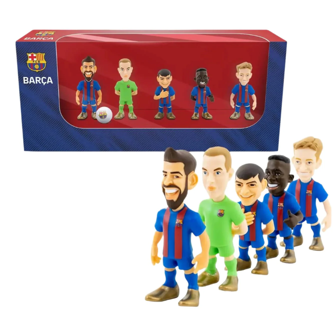 Minix FC Barcelona 5 Pack Figurines (Navy) - Image 2