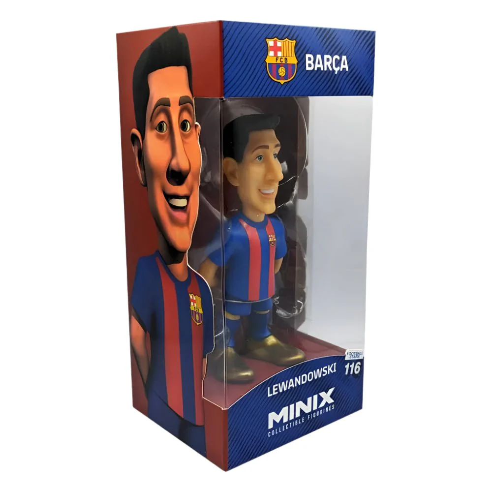 Minix FC Barcelona Lewandowski Figure (Navy/Maroon) - Image 2