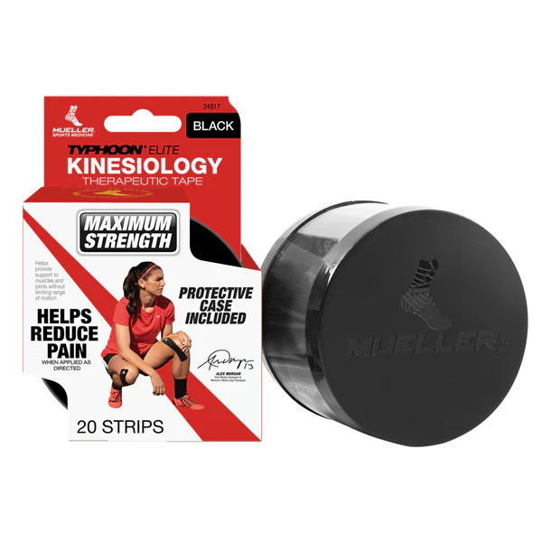 Mueller Typhoon Elite Kinesiology Therapeutic Tape (Black) - Image 2