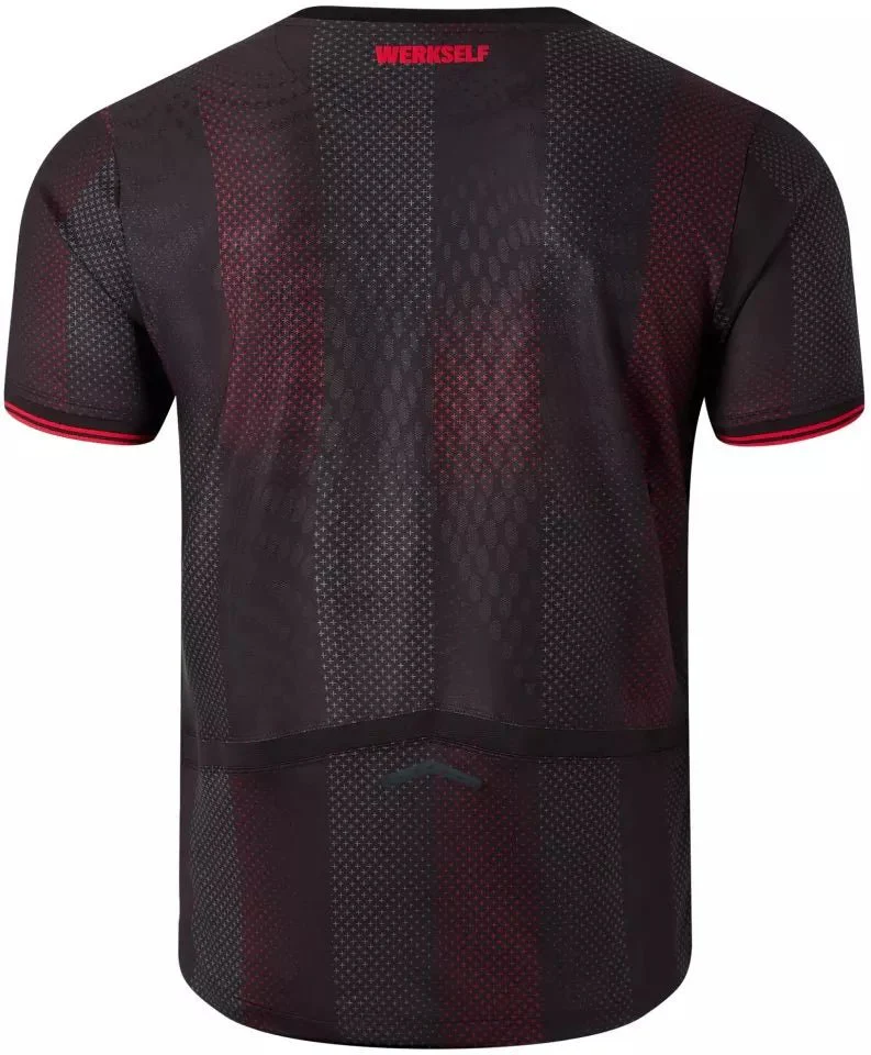 New Balance Men's Bayer Leverkusen 25/26 Authentic Elite Home Jersey (Black/Red) - Image 2