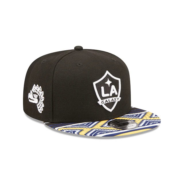 New Era LA Galaxy 9FIFTY Snapback Hat (Black/Multi) - Image 4