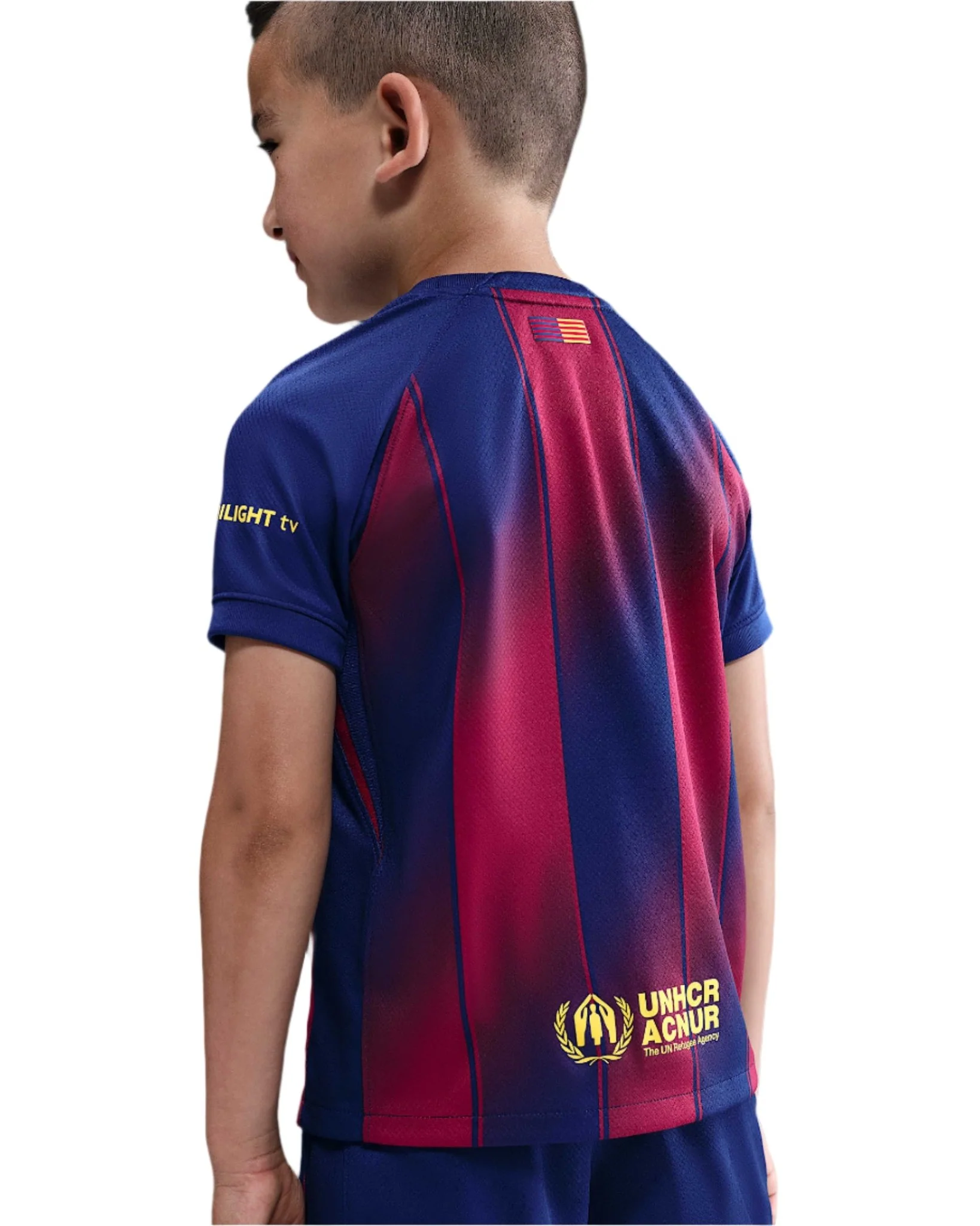 Nike Barcelona Little Kids 3-Piece Home Kit 25/26 (Deep Royal Blue/Midwest Gold) - Image 3