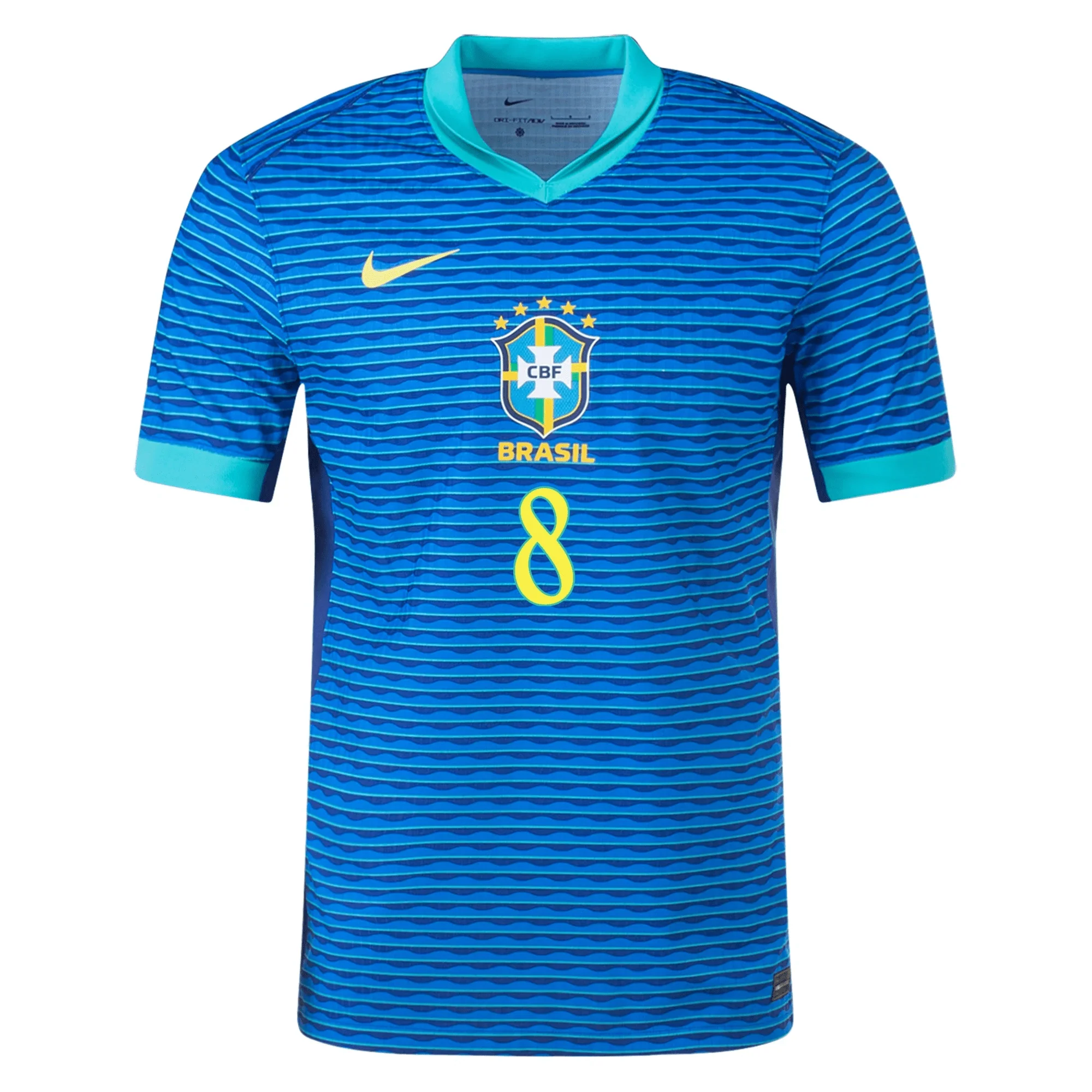 Nike Brazil Authentic Lucas Paqueta Away Jersey 24/25 Soar/Dynamic Yellow) - Image 2