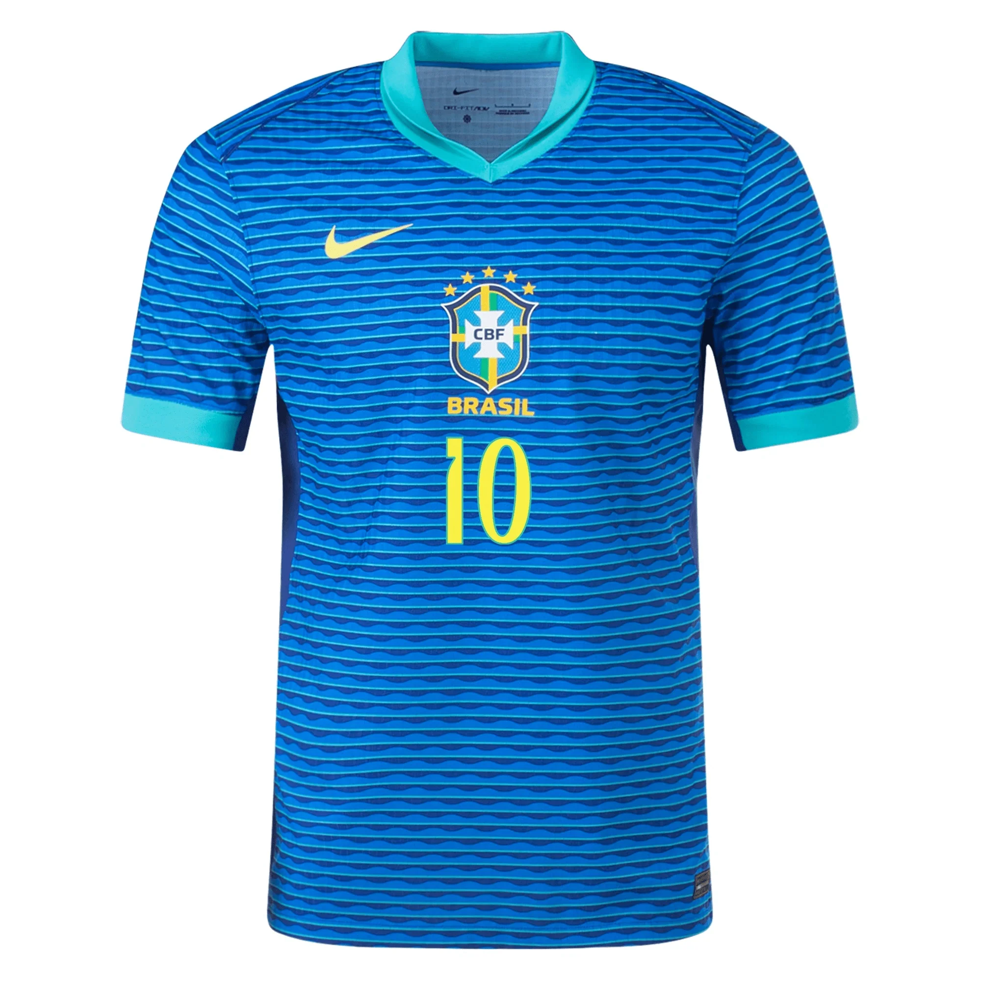 Nike Brazil Authentic Neymar Jr. Away Jersey 24/25 Soar/Dynamic Yellow) - Image 2