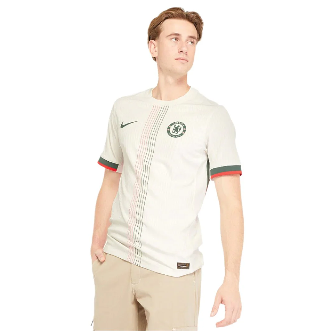 Nike Chelsea Authentic Away Jersey w/ Club World Cup Patches 25/26 (Phantom/Speed Red/Galactic Jade) - Image 3