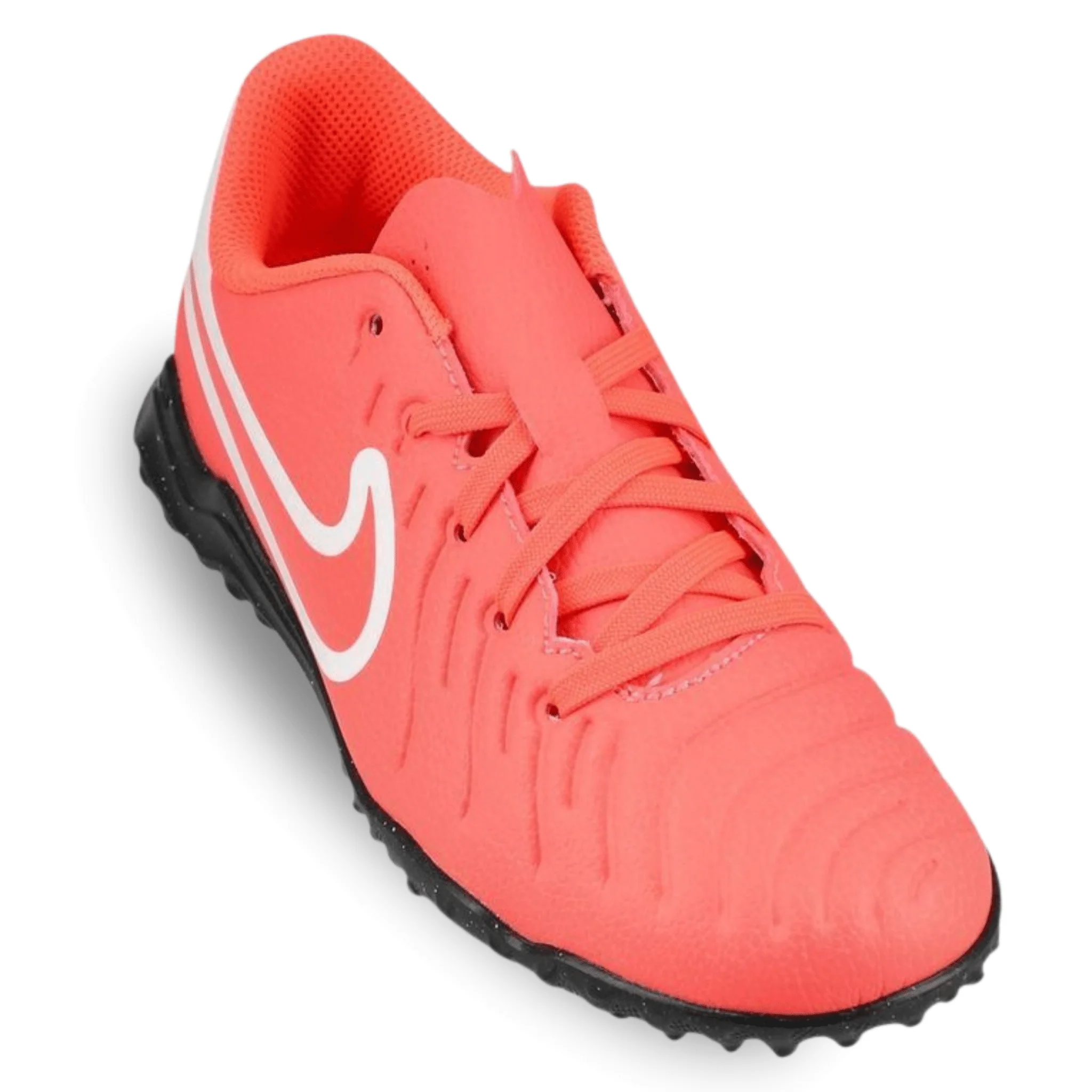 Nike Youth Jr. Legend 10 Club Turf Soccer Shoes (Hot Lava/White) - Image 3