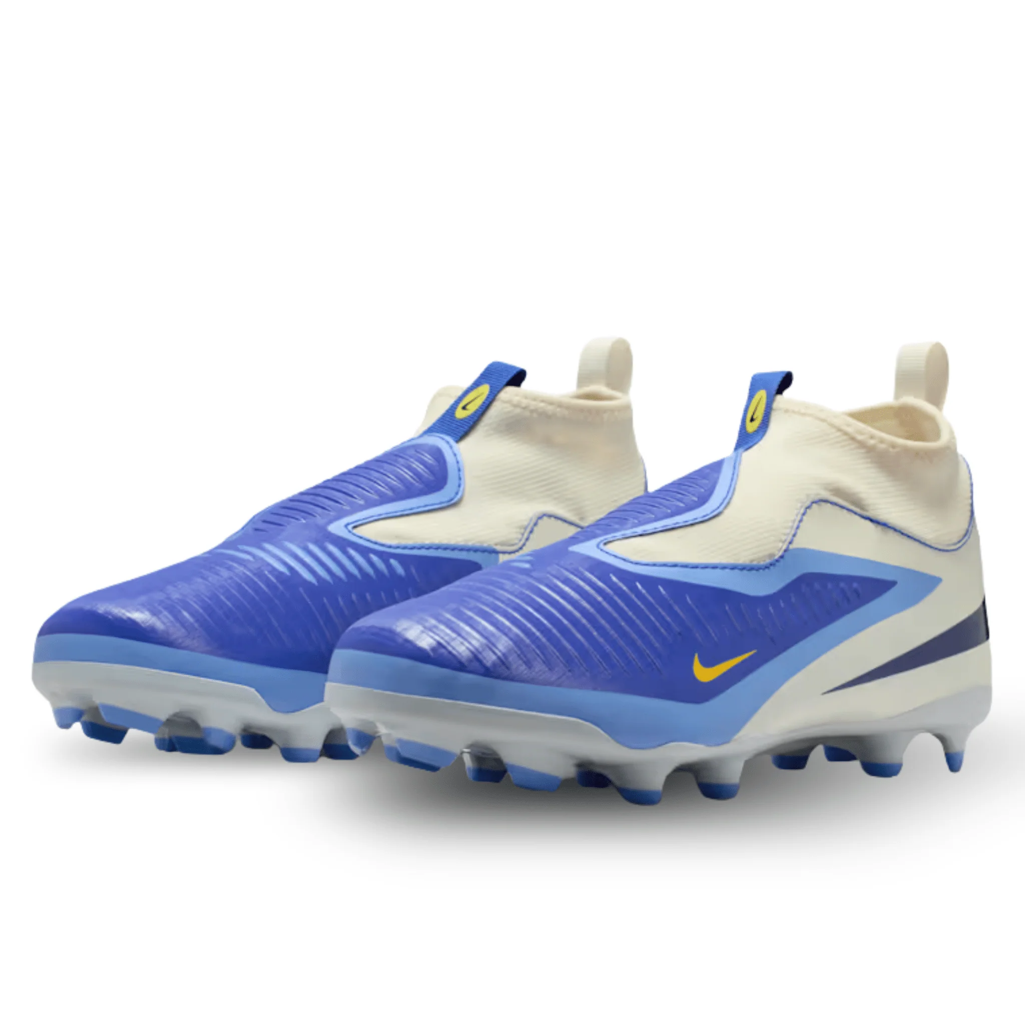 Nike Youth Phantom 6 High Academy LV8 FG Soccer Cleats (Racer Blue/Dark Obsidian) - Image 3
