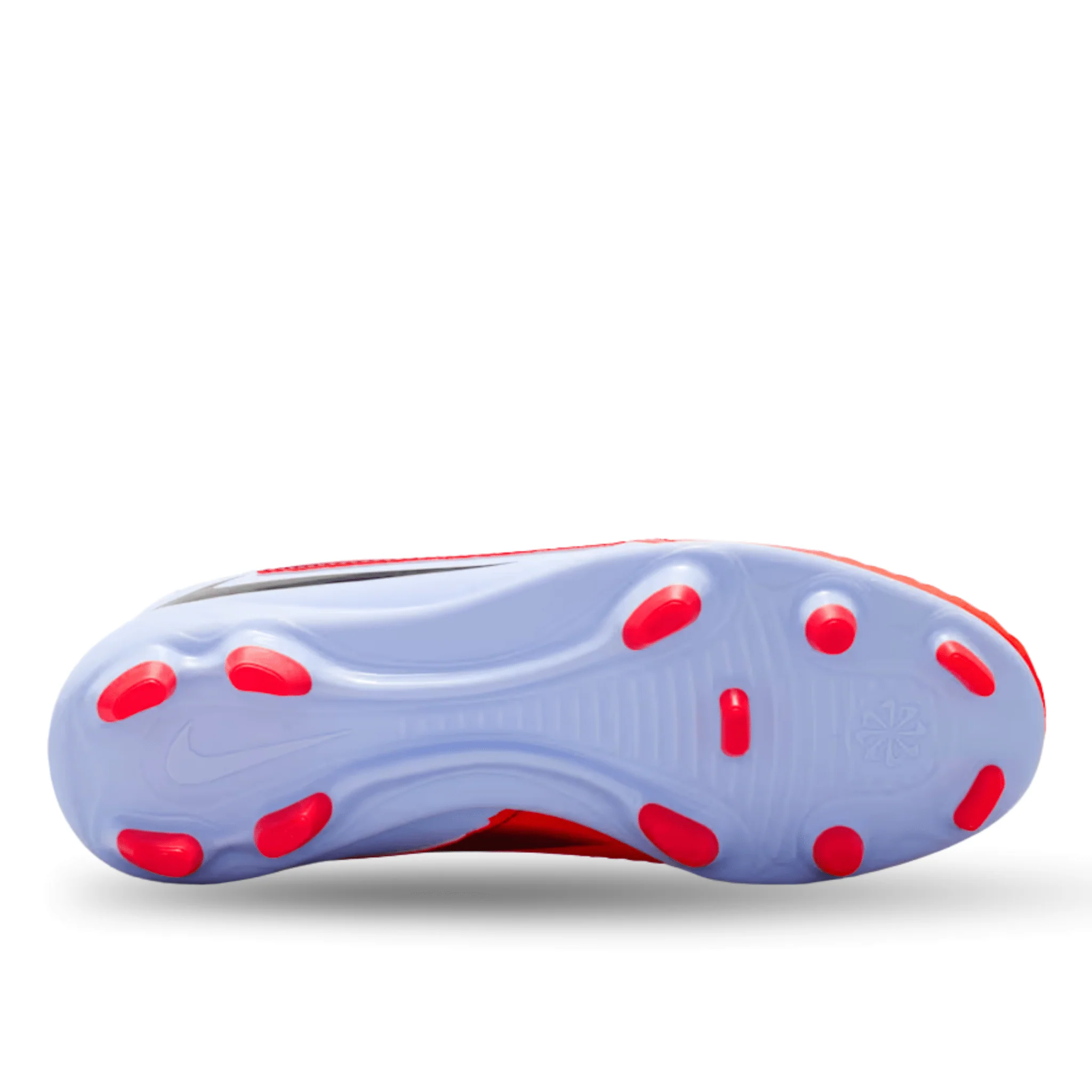 Nike Jr. Phantom 6 High Club Firm Ground/Multi Ground Soccer Cleats (Royal Tint/Bright Crimson) - Image 5