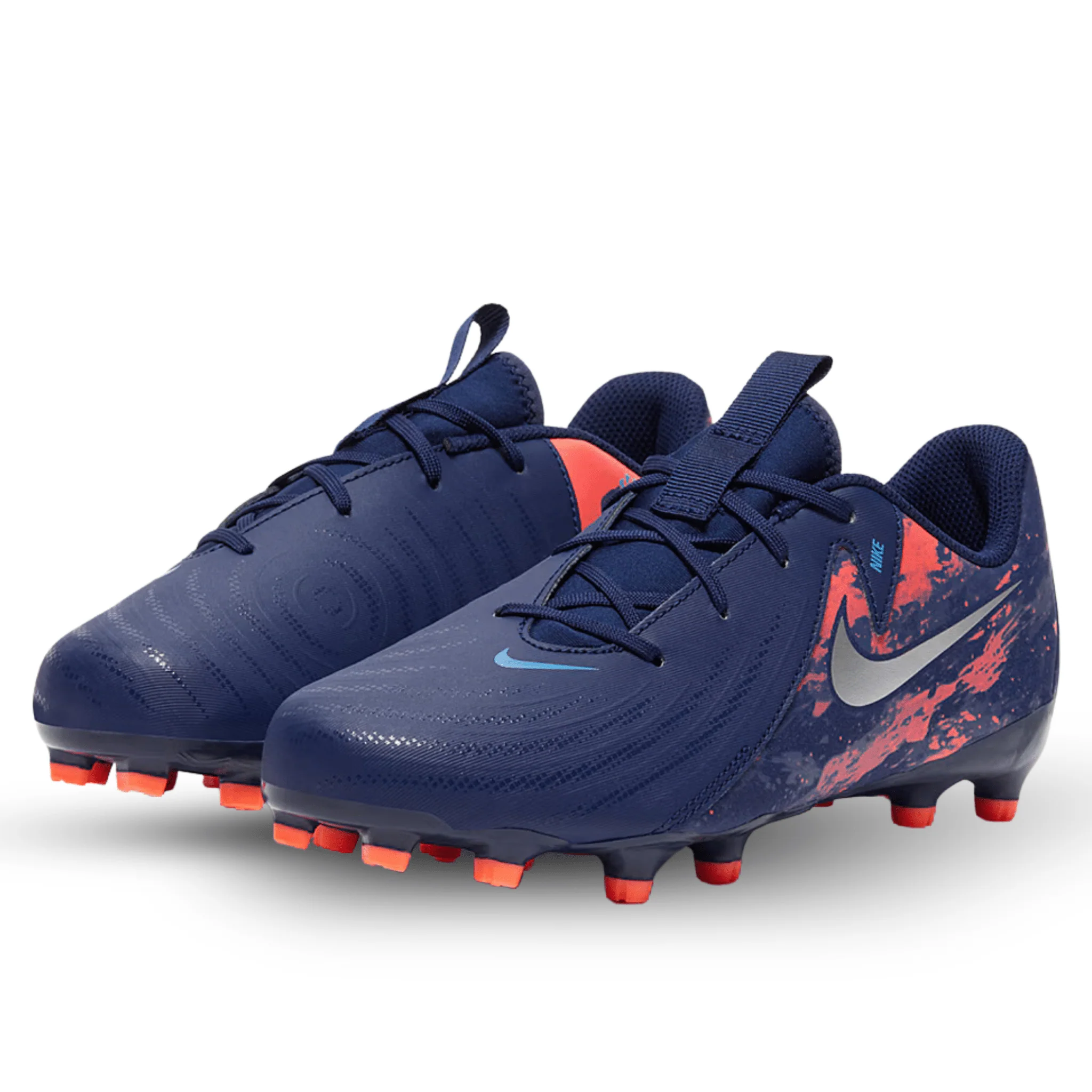 Nike Jr. Phantom GX II Erling Haaland Academy FG/MG Soccer Cleats (Blue Void/Chrome) - Image 3