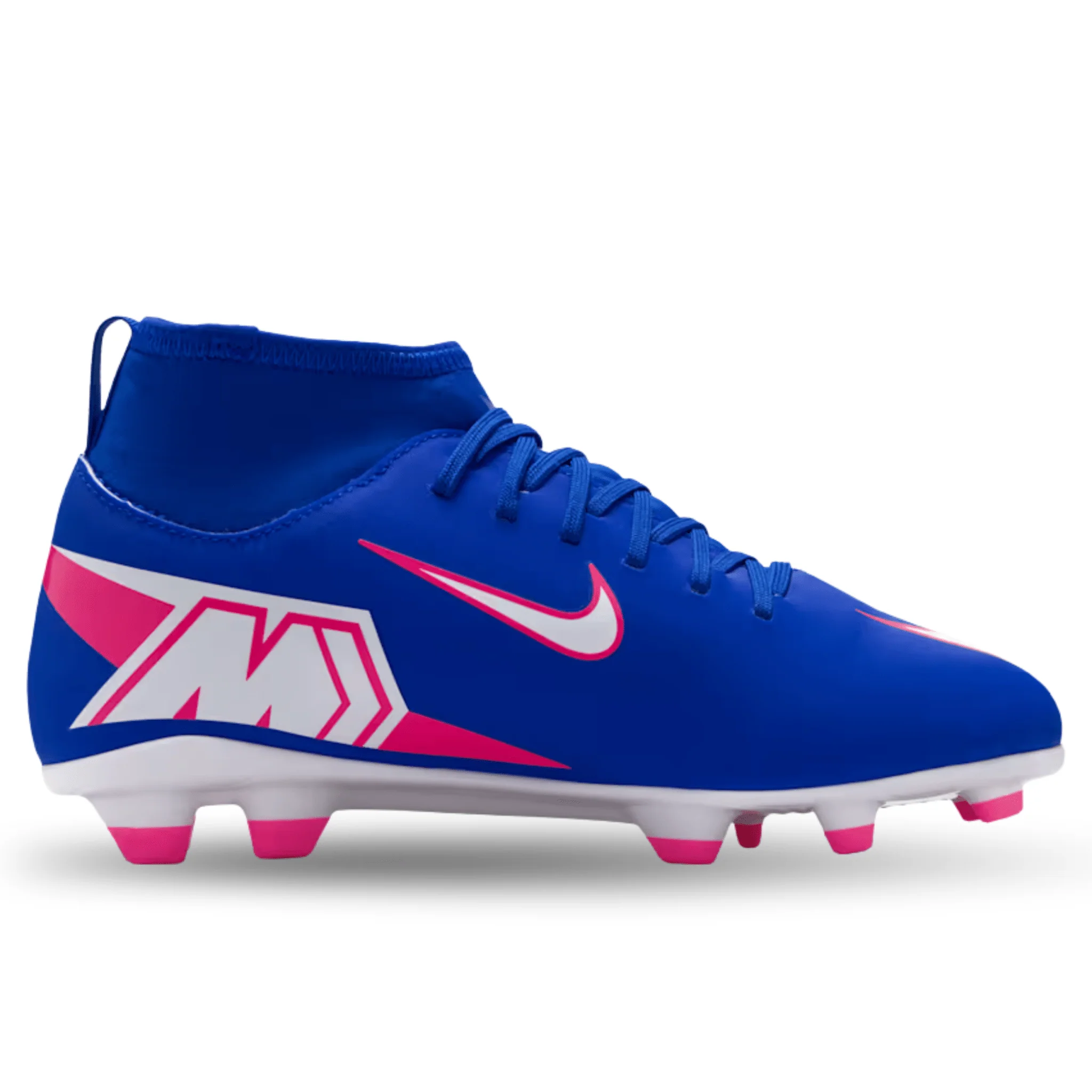 Nike Jr Superfly 10 Club FG/MG Soccer Cleats (Racer Blue/White) - Image 2