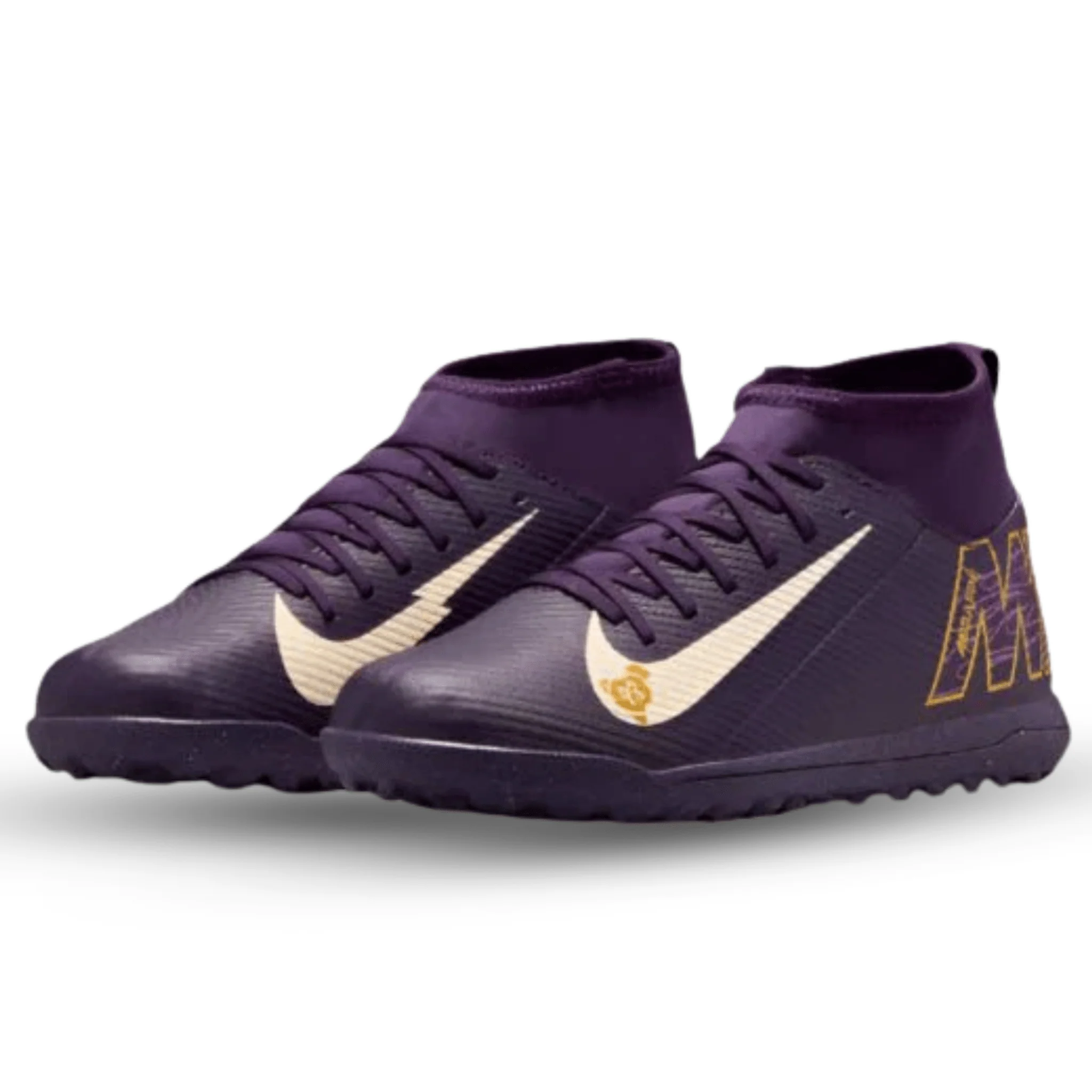Nike Youth Jr. Superfly 10 Club Kylian Mbappe Turf TF (Grand Purple/Pale Ivory) - Image 3