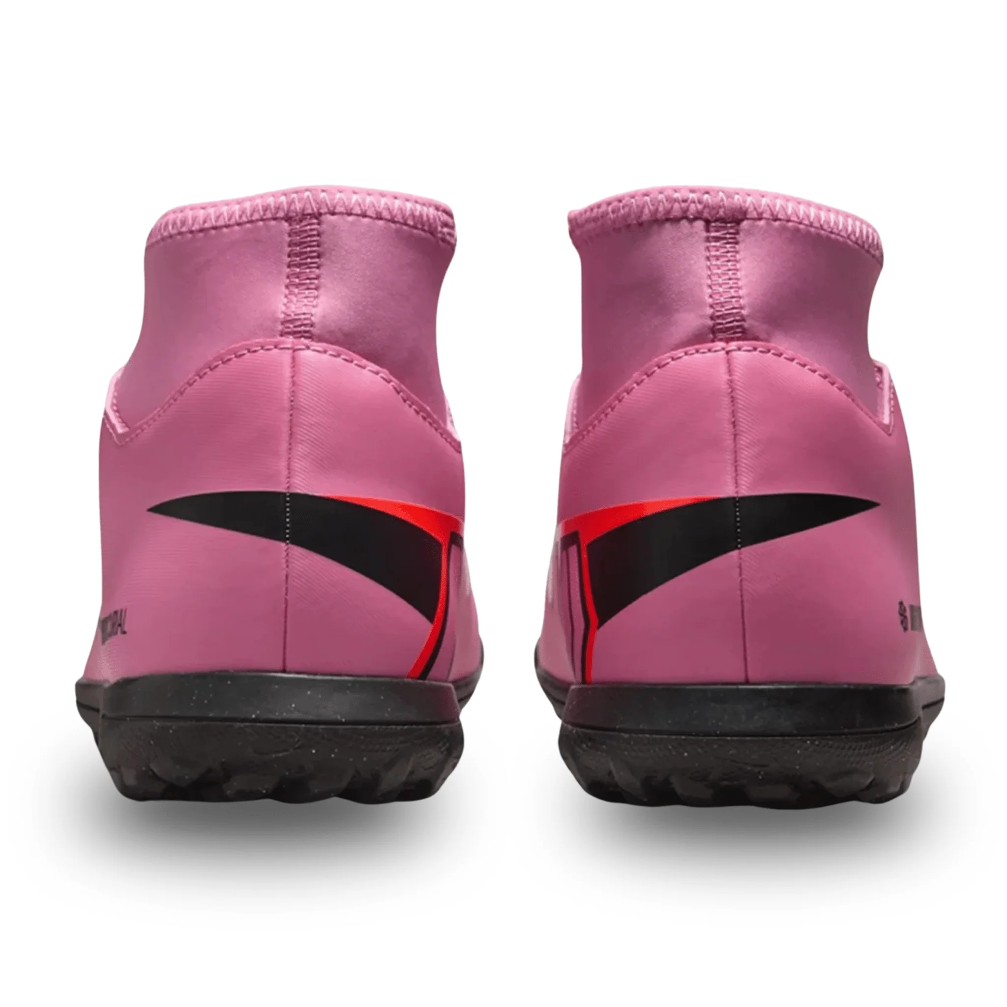 Nike Youth Jr. Superfly 10 Club Turf Soccer Shoes (Magic Flamingo/Black) - Image 4