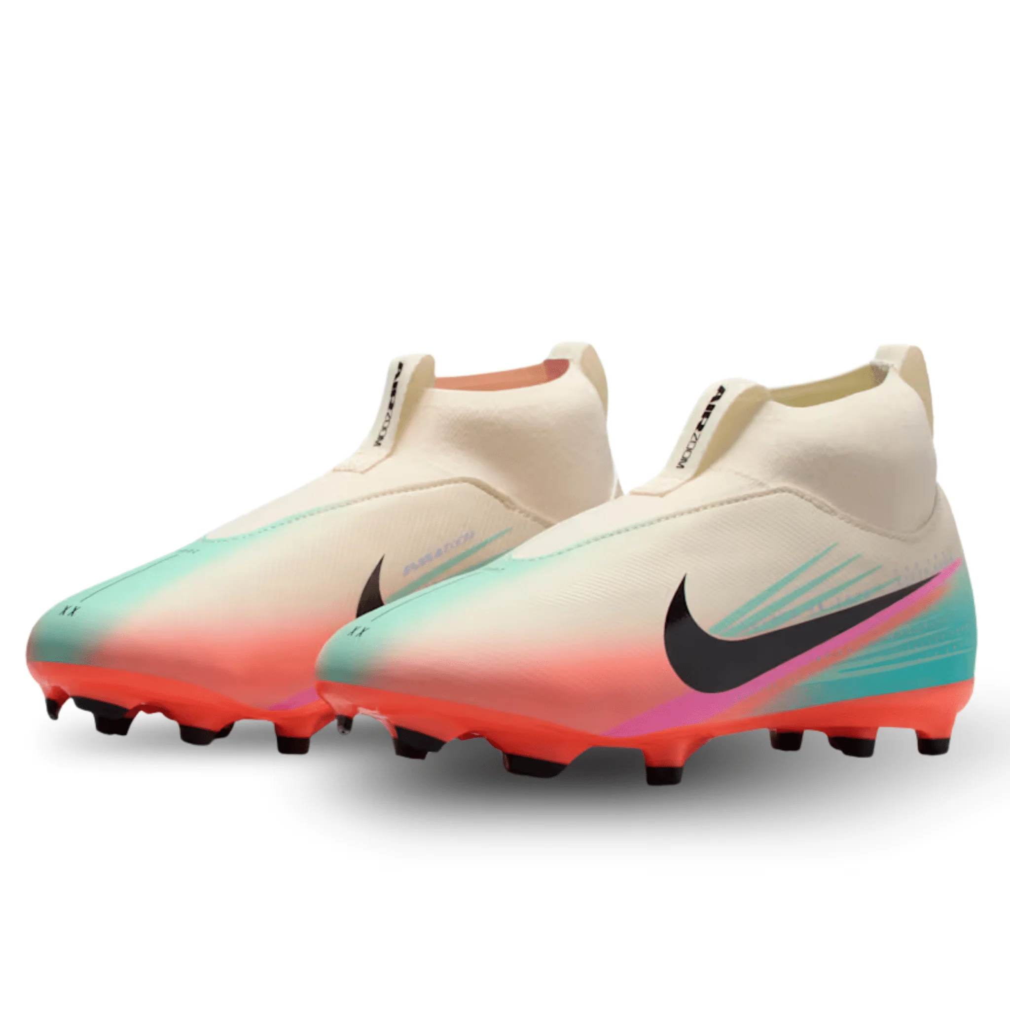 Nike Youth Zoom Mercurial Superfly 10 Academy Firm Ground/Multi Ground Soccer Cleats (Pale Ivory/Black) - Image 3