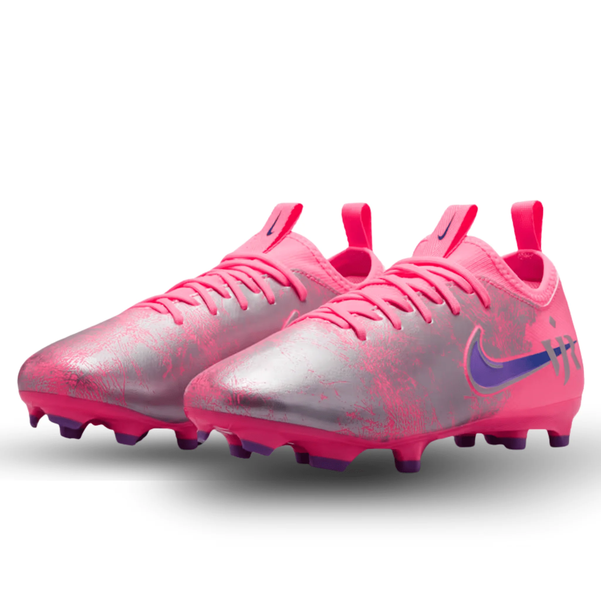 Nike Youth Jr Zoom Vapor 16 Academy VJR FG/MG Soccer Cleats (Sunset Pulse/Old Royal) - Image 3