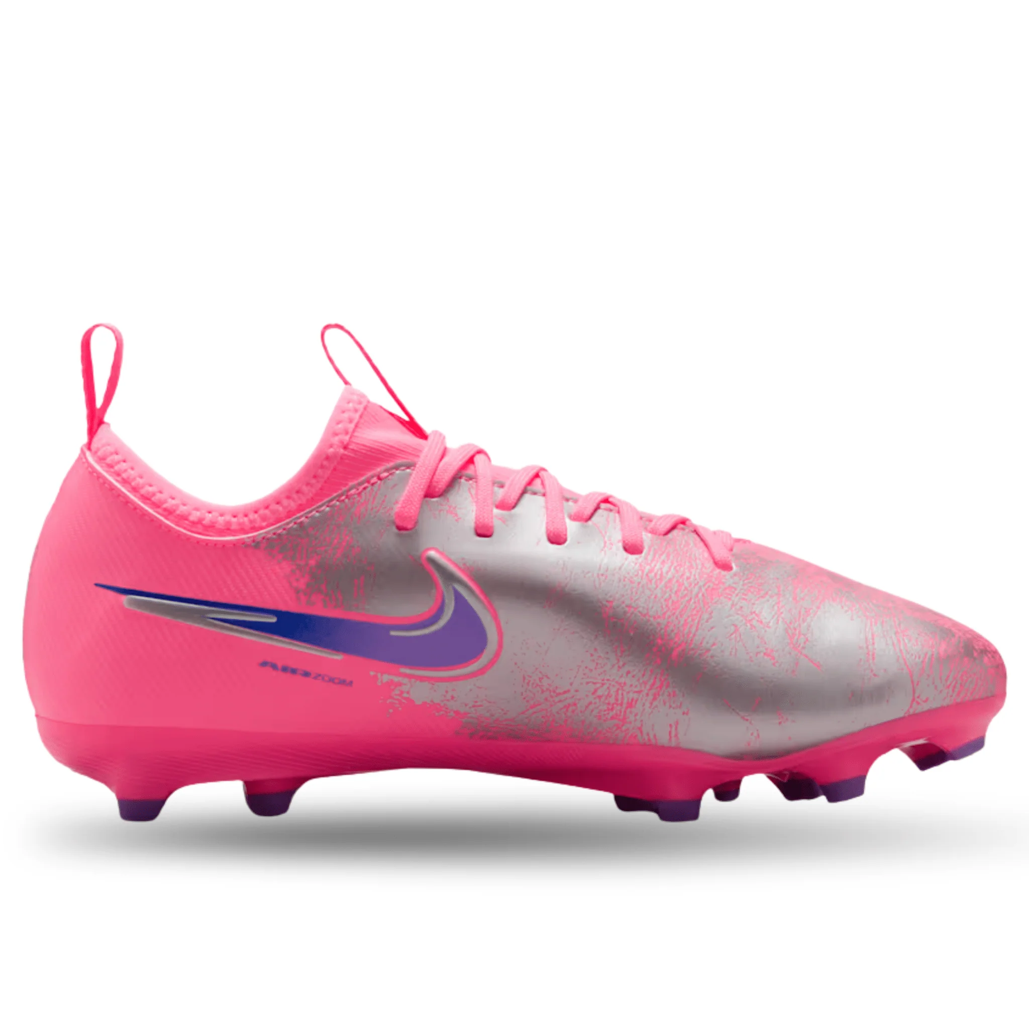 Nike Youth Jr Zoom Vapor 16 Academy VJR FG/MG Soccer Cleats (Sunset Pulse/Old Royal) - Image 5