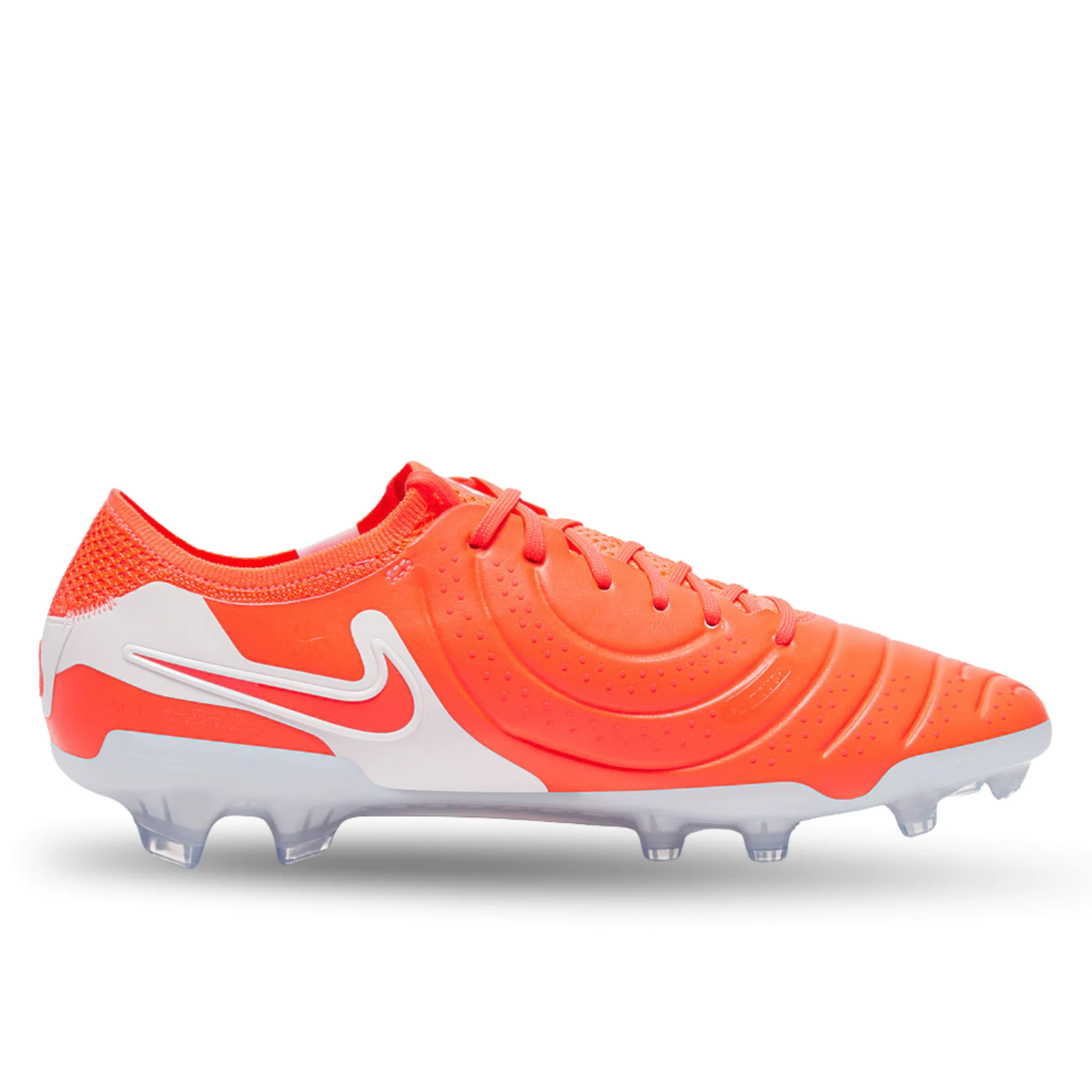 Nike Legend 10 Elite FG Soccer Cleats (Hot Lava/White) - Image 2