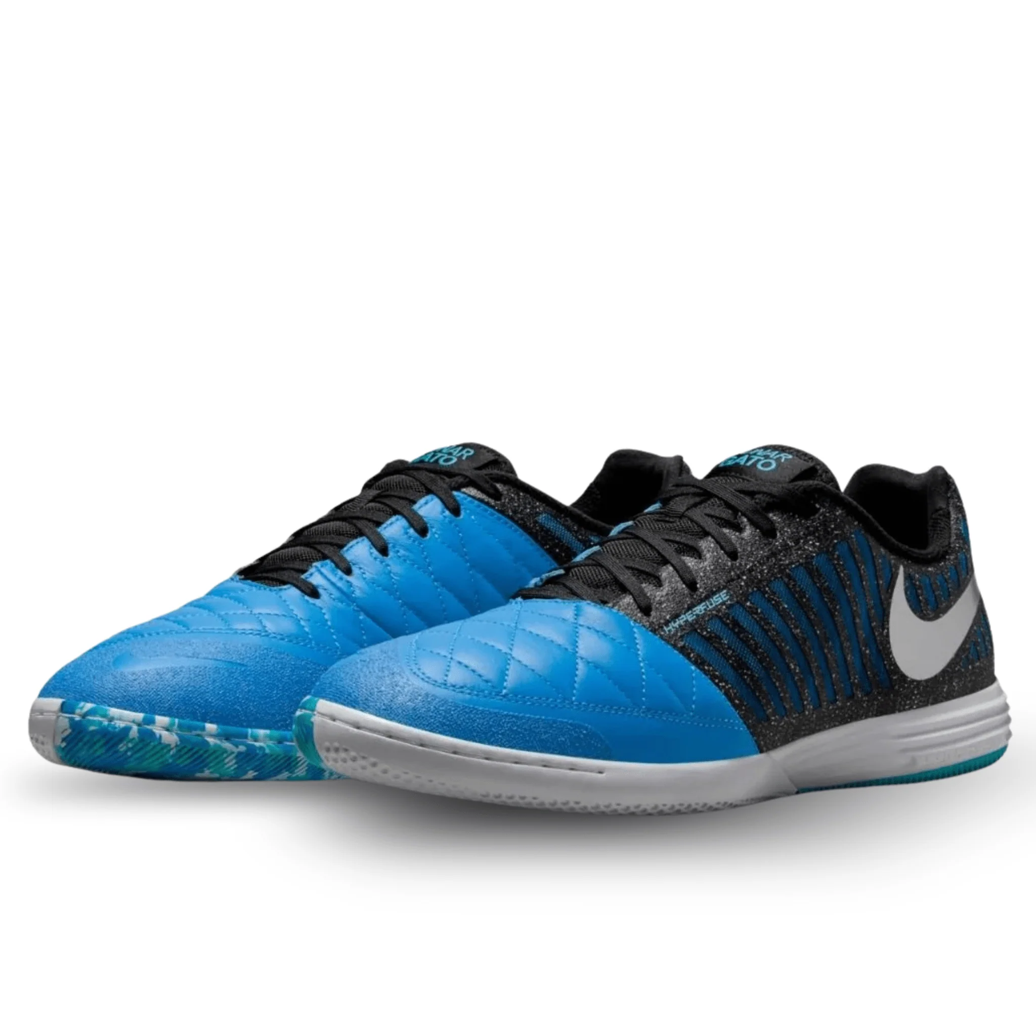 Nike LunarGato II Indoor Soccer Shoes (Metallic Silver/Black) - Image 3