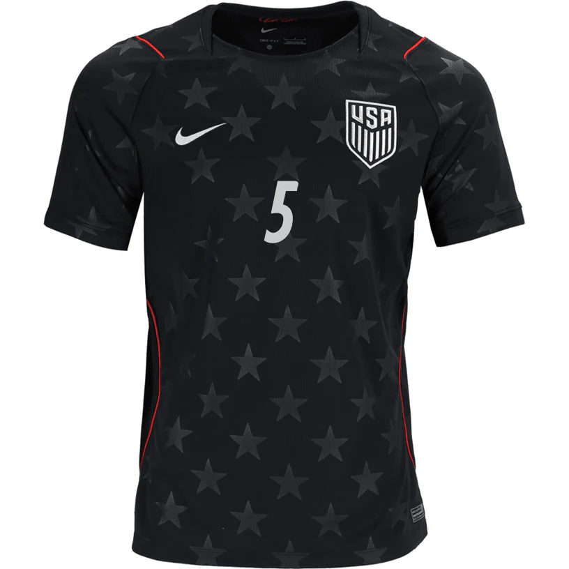 Nike Mens A. Robinson United States Away Stadium Jersey 2026 (Dark Obsidian/Pure Platinum) - Image 2