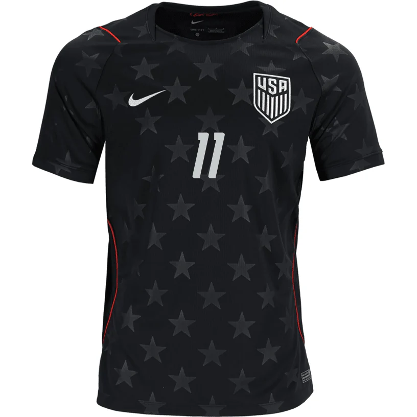 Nike Mens Aaronson United States Away Stadium Jersey 2026 (Dark Obsidian/Pure Platinum) (Copy) - Image 2
