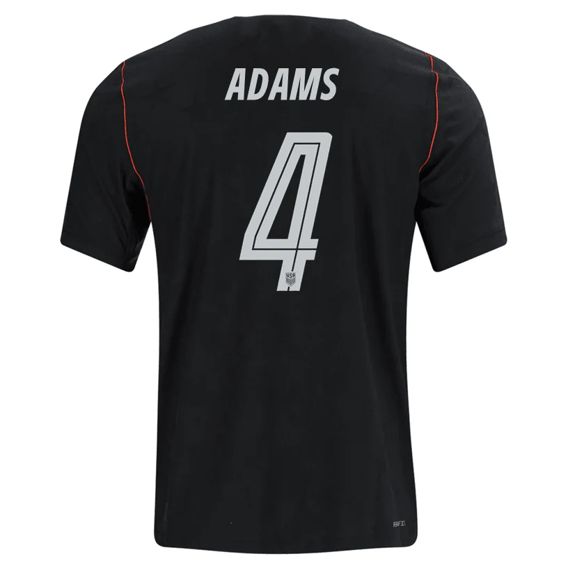 Nike Mens Adams United States Away Stadium Jersey 2026 (Dark Obsidian/Pure Platinum)