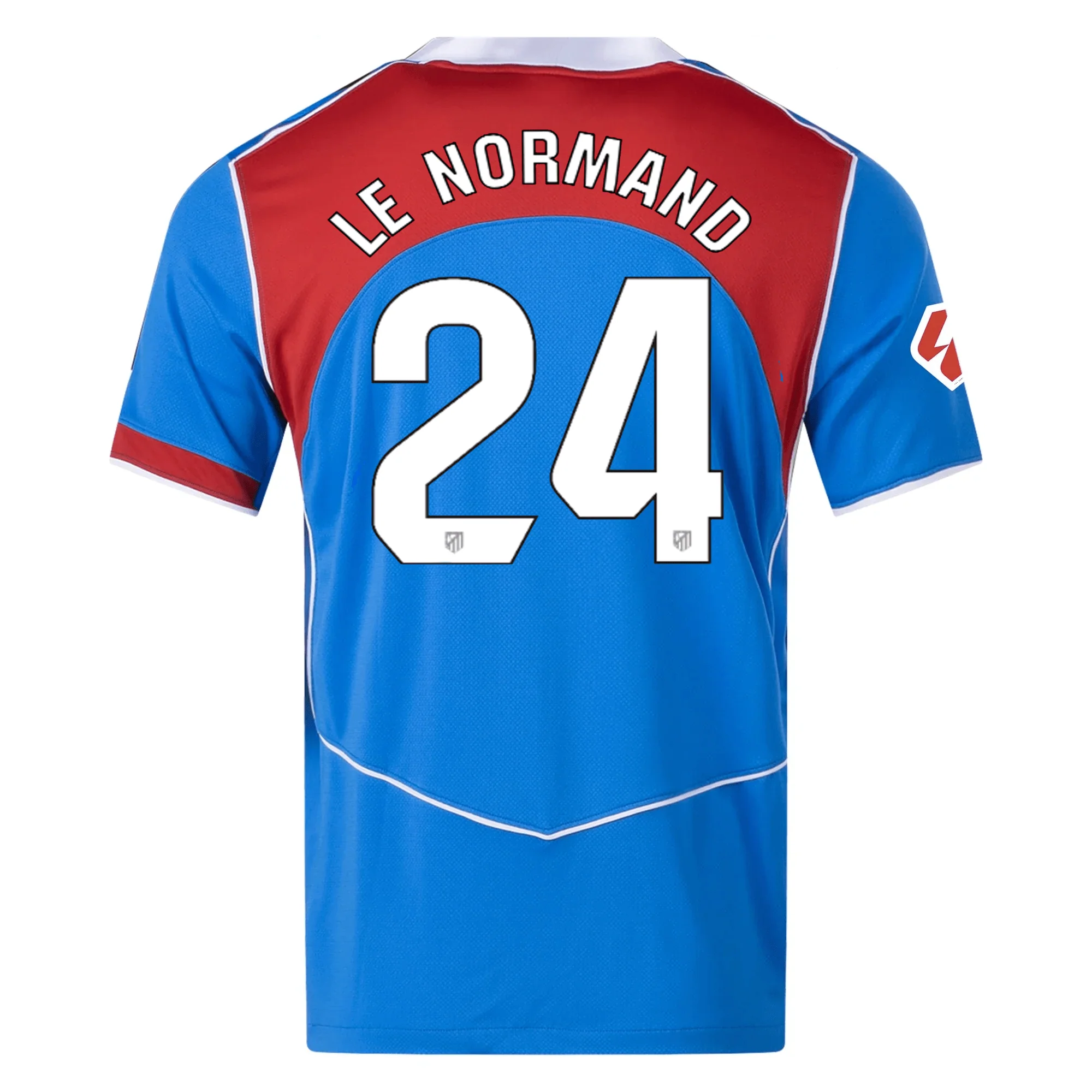 Nike Men's Atletico Madrid Robin Le Normand T90 Third Jersey La Liga Patch 25/26 (Photo Blue/Sport Red)