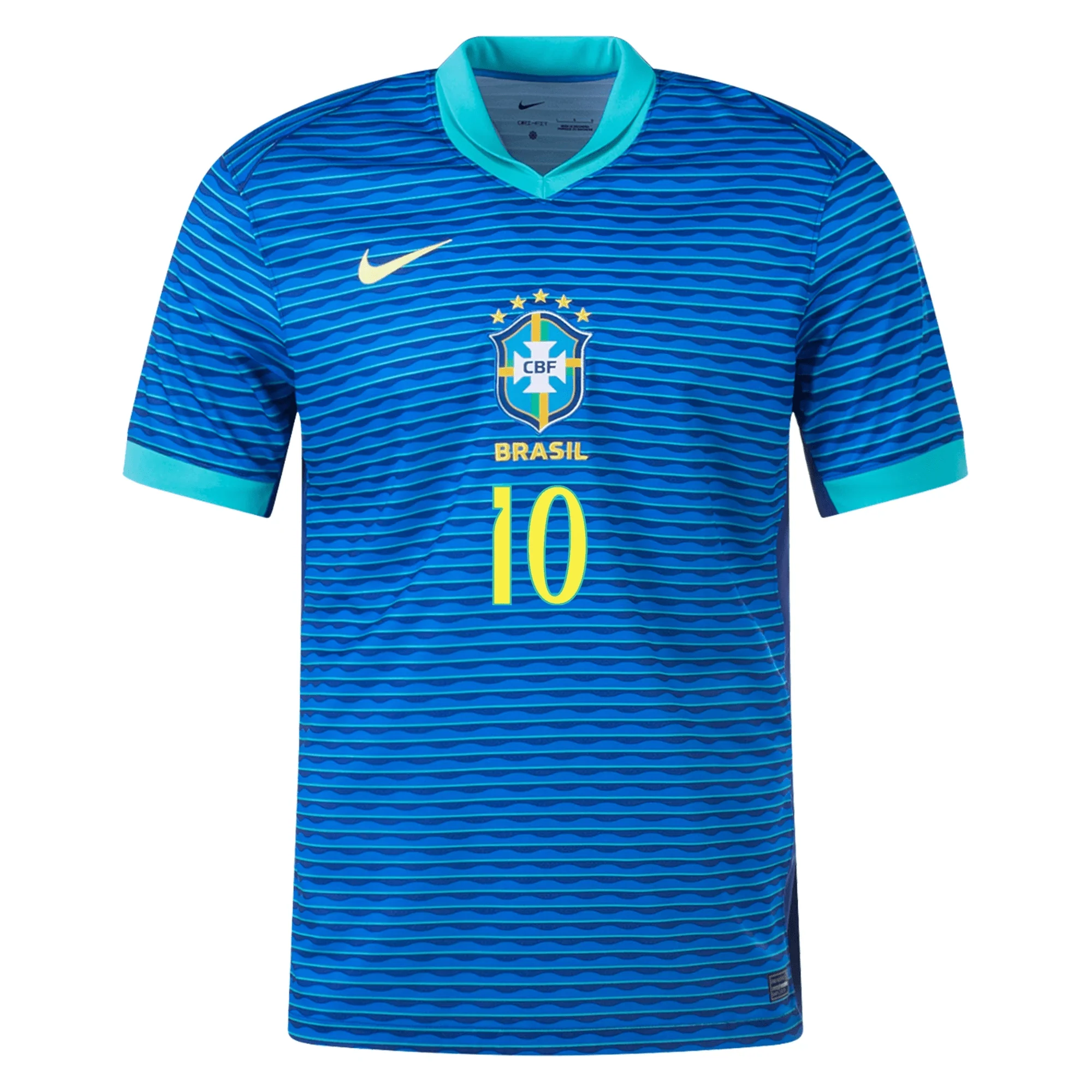 Nike Mens Brazil Pele Away Jersey 24/25 (Soar/Dynamic Yellow) - Image 2